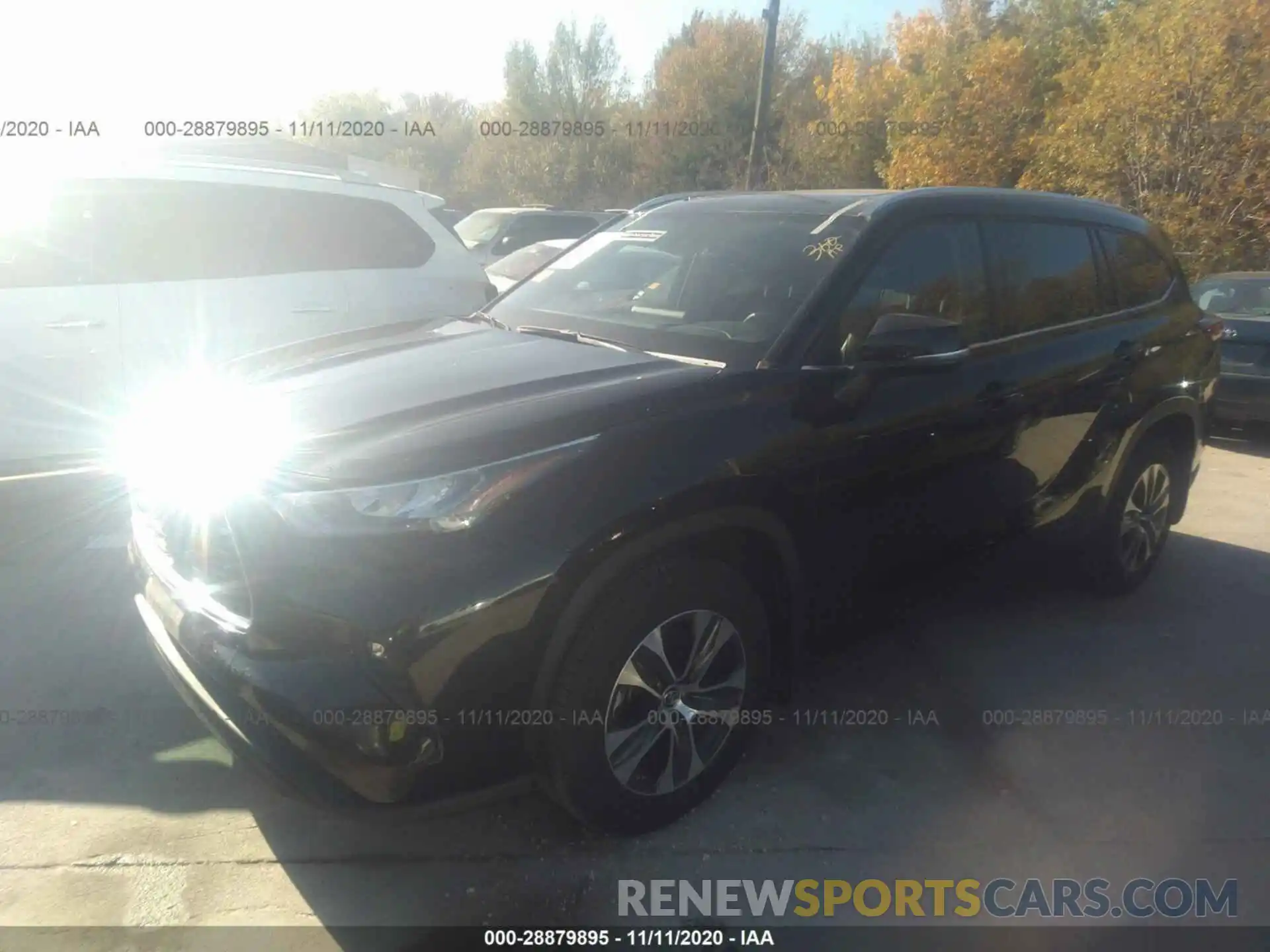 2 Photograph of a damaged car 5TDGZRBH5LS503696 TOYOTA HIGHLANDER 2020