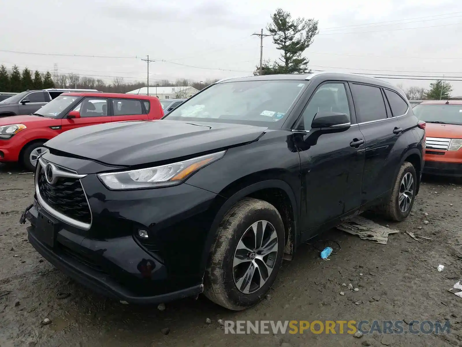 2 Photograph of a damaged car 5TDGZRBH5LS508428 TOYOTA HIGHLANDER 2020