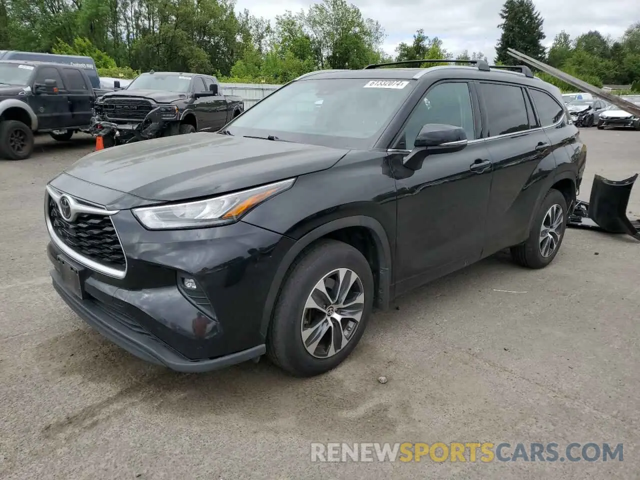 1 Photograph of a damaged car 5TDGZRBH5LS517095 TOYOTA HIGHLANDER 2020