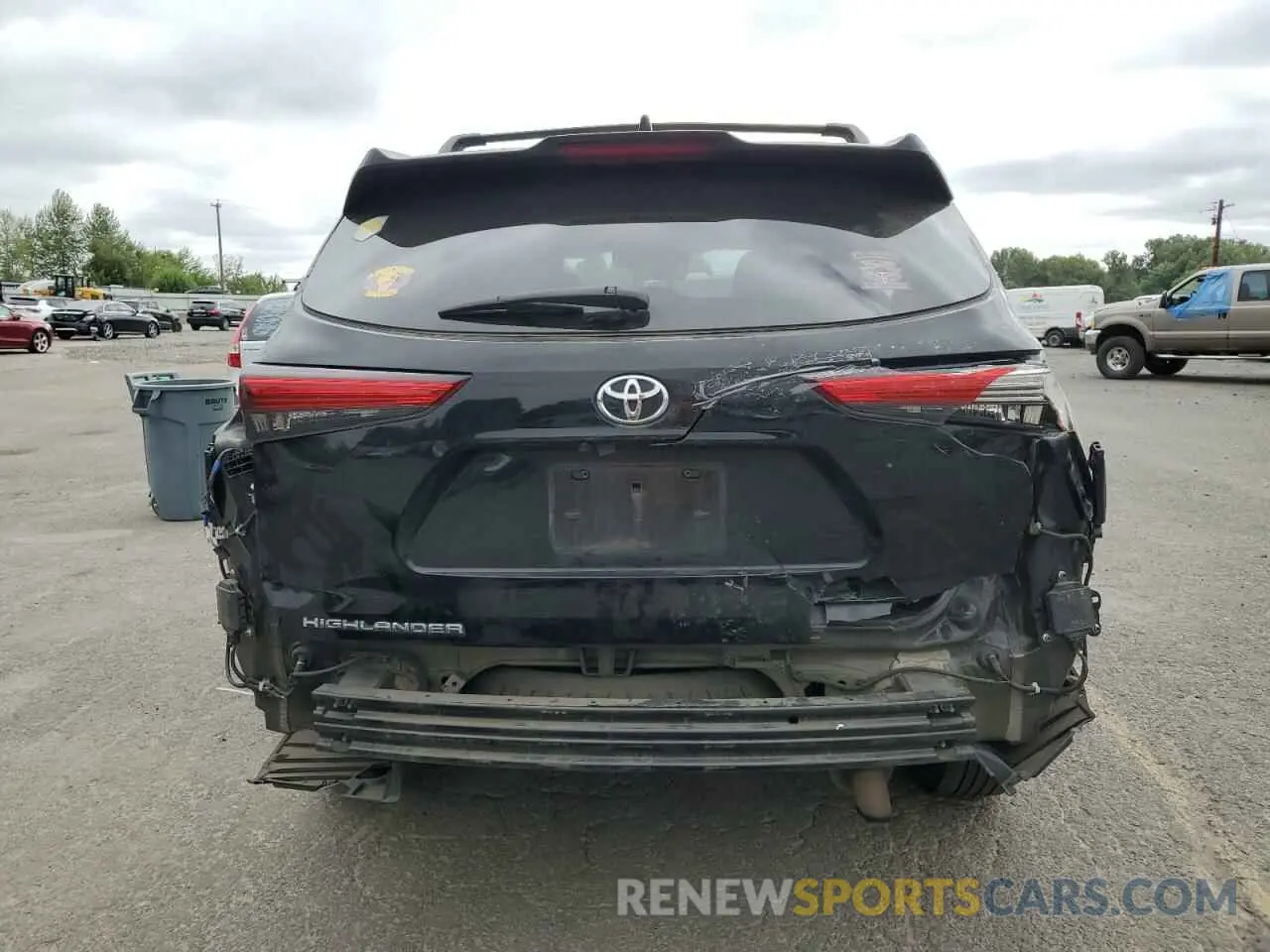 6 Photograph of a damaged car 5TDGZRBH5LS517095 TOYOTA HIGHLANDER 2020