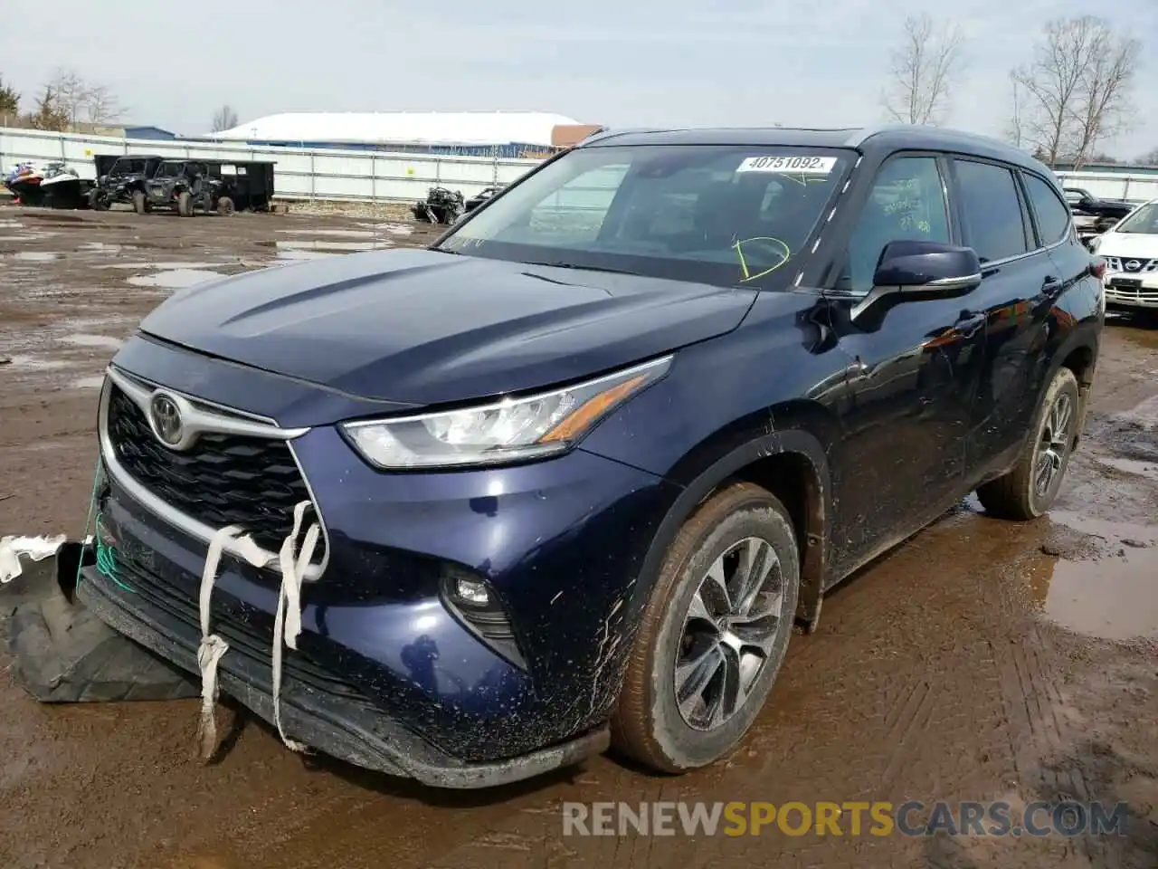 2 Photograph of a damaged car 5TDGZRBH6LS017706 TOYOTA HIGHLANDER 2020