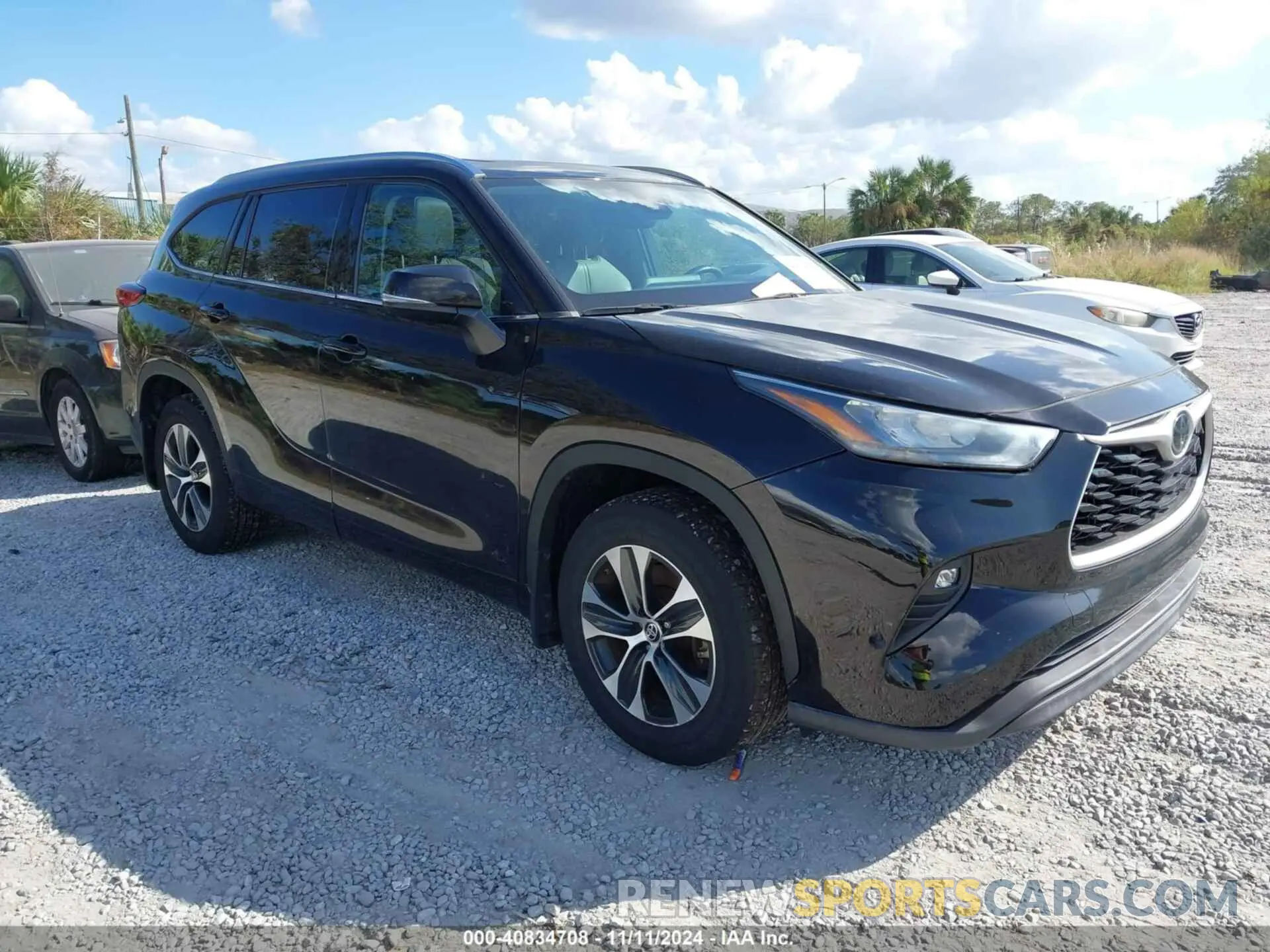 1 Photograph of a damaged car 5TDGZRBH6LS026387 TOYOTA HIGHLANDER 2020