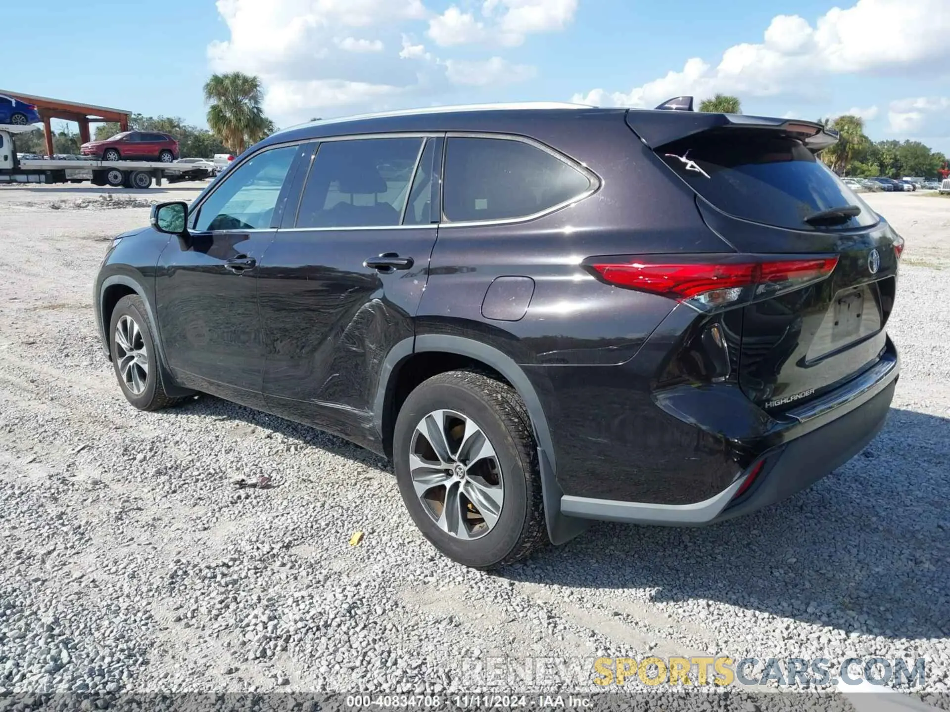 3 Photograph of a damaged car 5TDGZRBH6LS026387 TOYOTA HIGHLANDER 2020