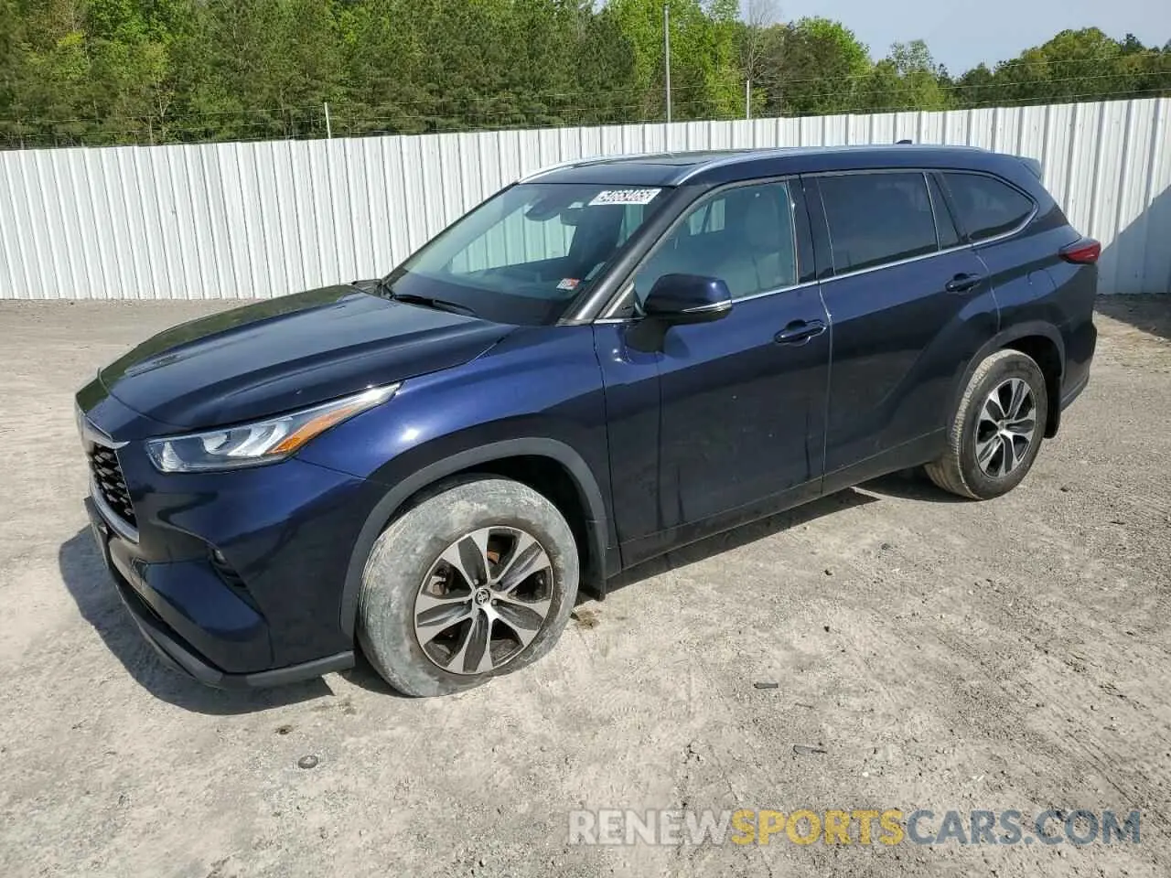 1 Photograph of a damaged car 5TDGZRBH6LS050513 TOYOTA HIGHLANDER 2020