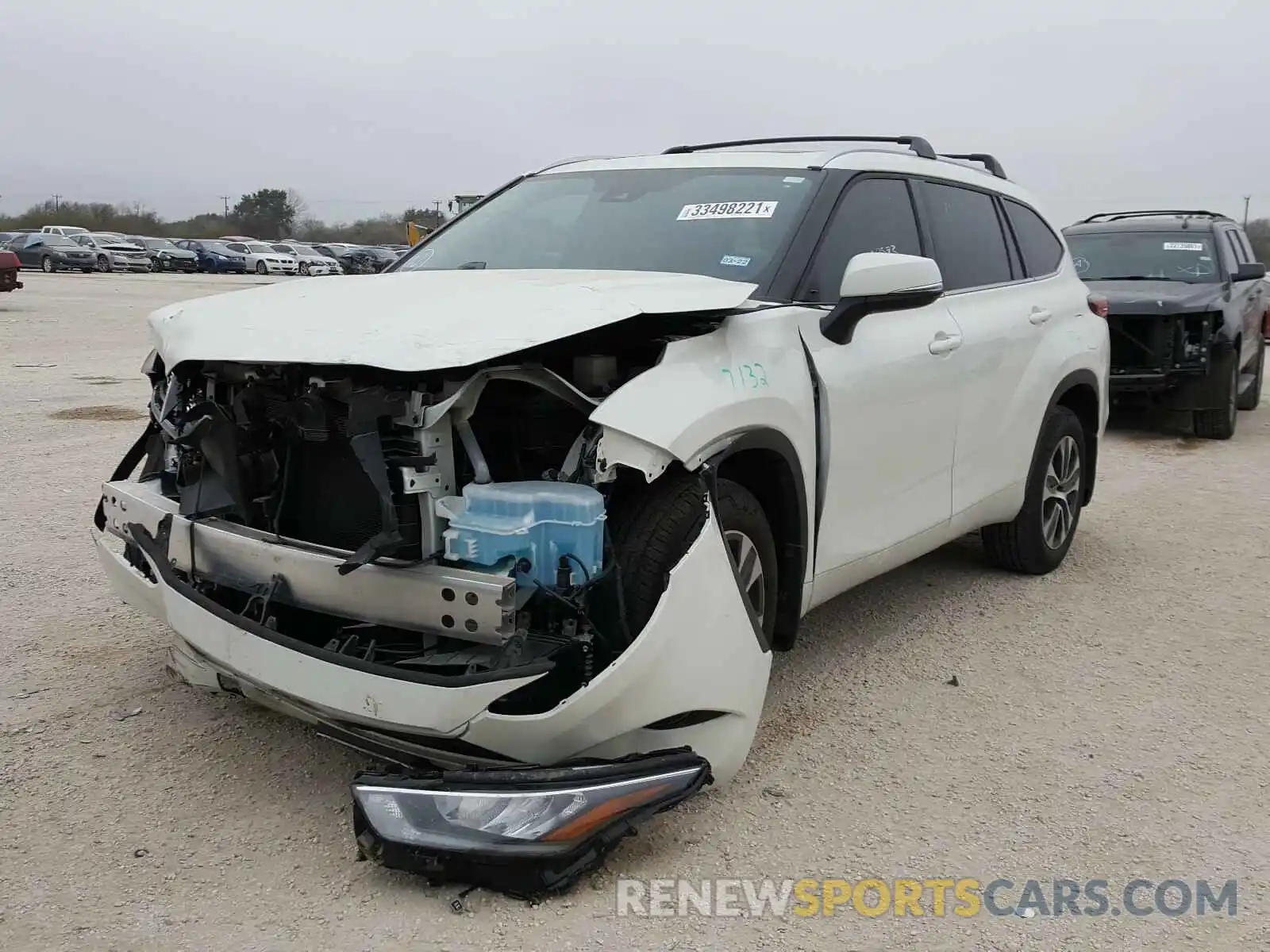 2 Photograph of a damaged car 5TDGZRBH6LS501004 TOYOTA HIGHLANDER 2020