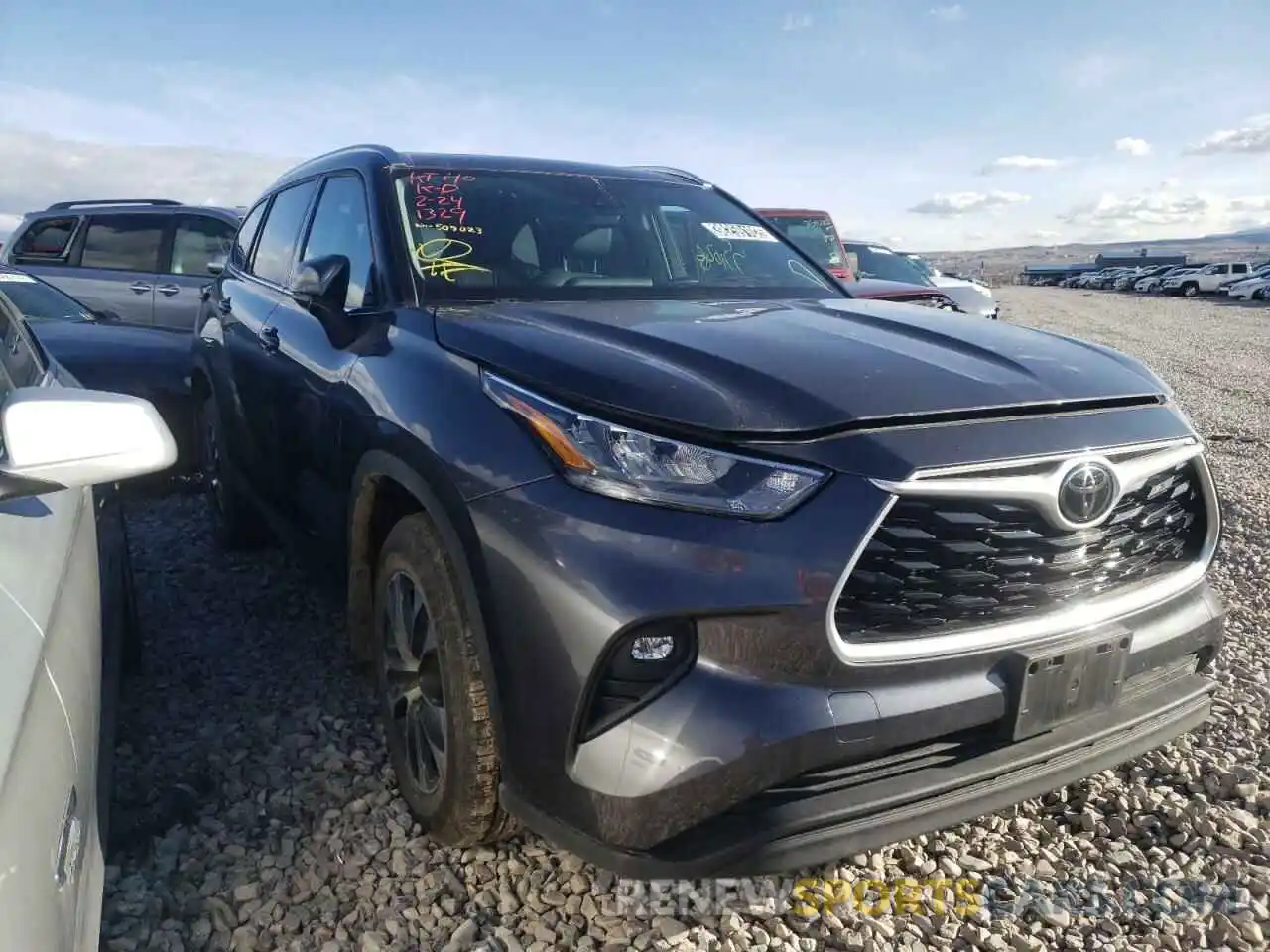 1 Photograph of a damaged car 5TDGZRBH6LS509023 TOYOTA HIGHLANDER 2020