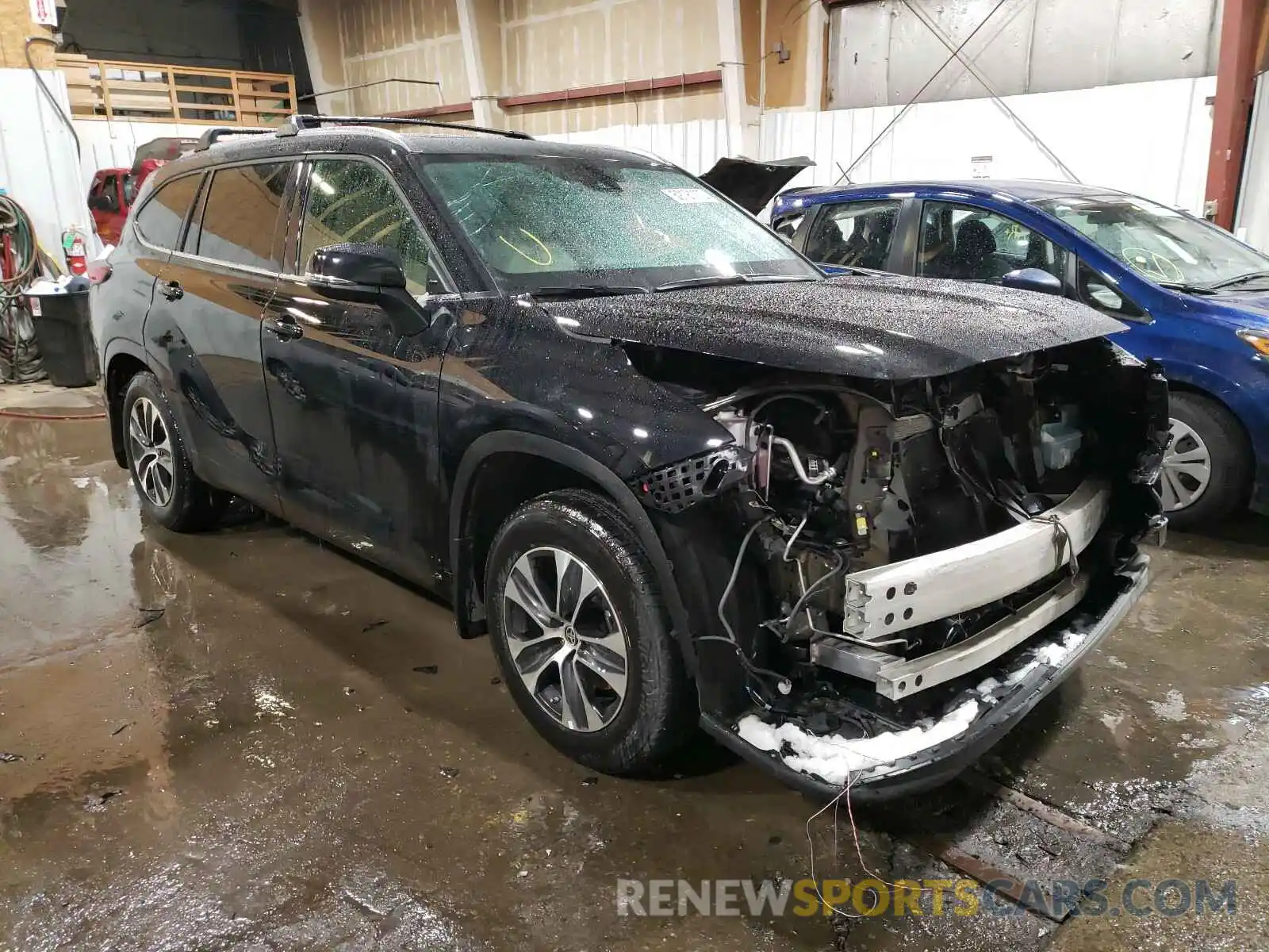 1 Photograph of a damaged car 5TDGZRBH6LS518739 TOYOTA HIGHLANDER 2020