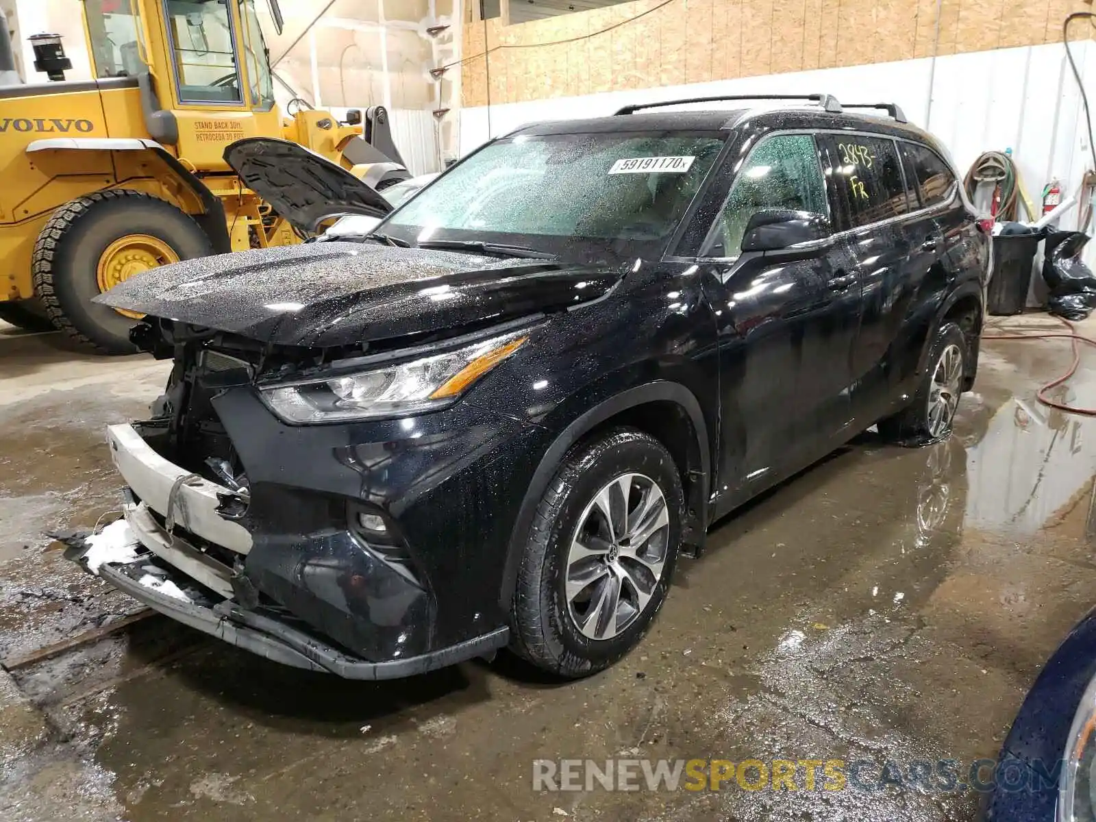 2 Photograph of a damaged car 5TDGZRBH6LS518739 TOYOTA HIGHLANDER 2020