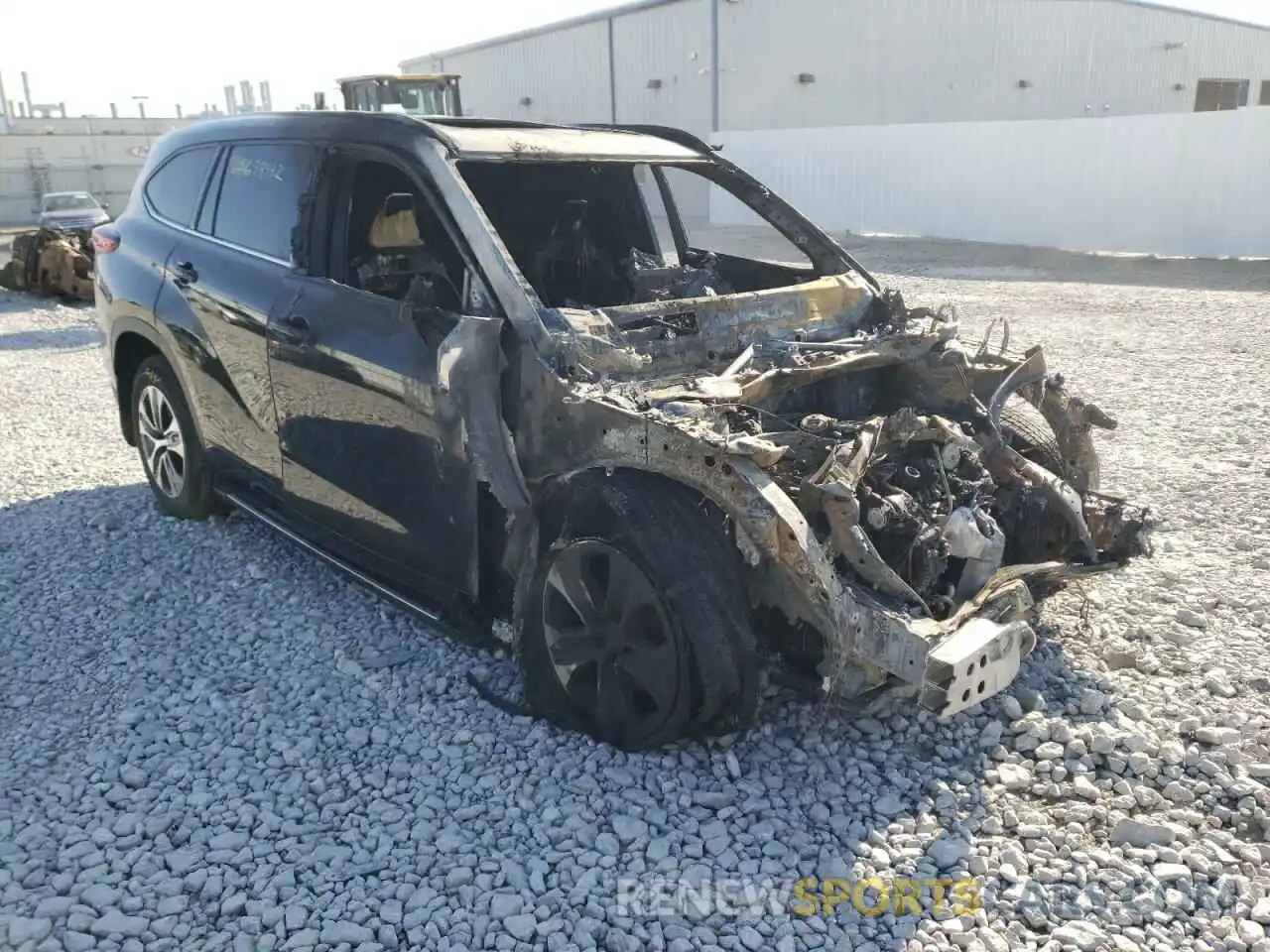 1 Photograph of a damaged car 5TDGZRBH7LS038533 TOYOTA HIGHLANDER 2020