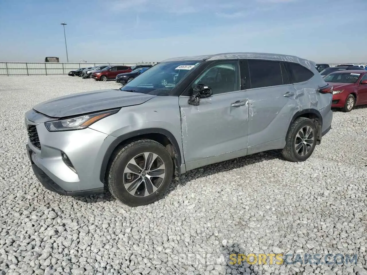 1 Photograph of a damaged car 5TDGZRBH7LS517096 TOYOTA HIGHLANDER 2020