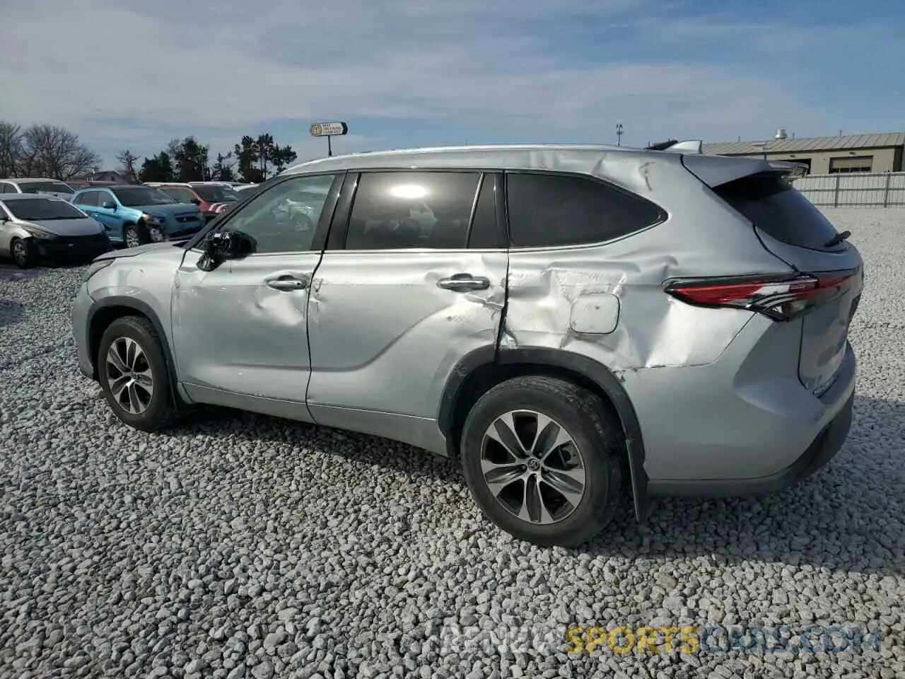 2 Photograph of a damaged car 5TDGZRBH7LS517096 TOYOTA HIGHLANDER 2020