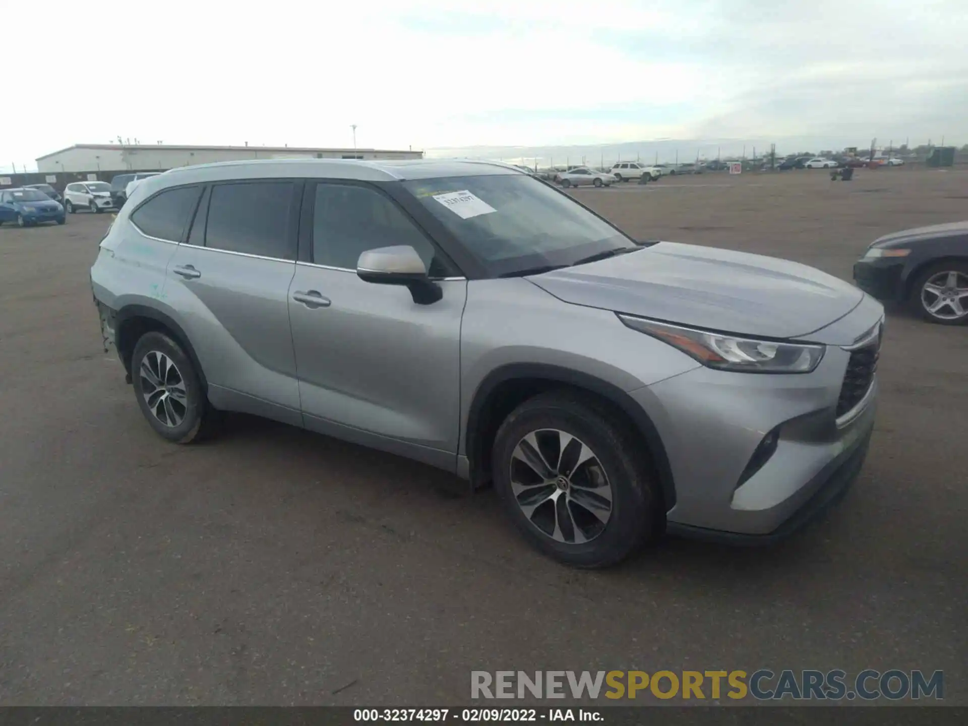 1 Photograph of a damaged car 5TDGZRBH8LS500209 TOYOTA HIGHLANDER 2020