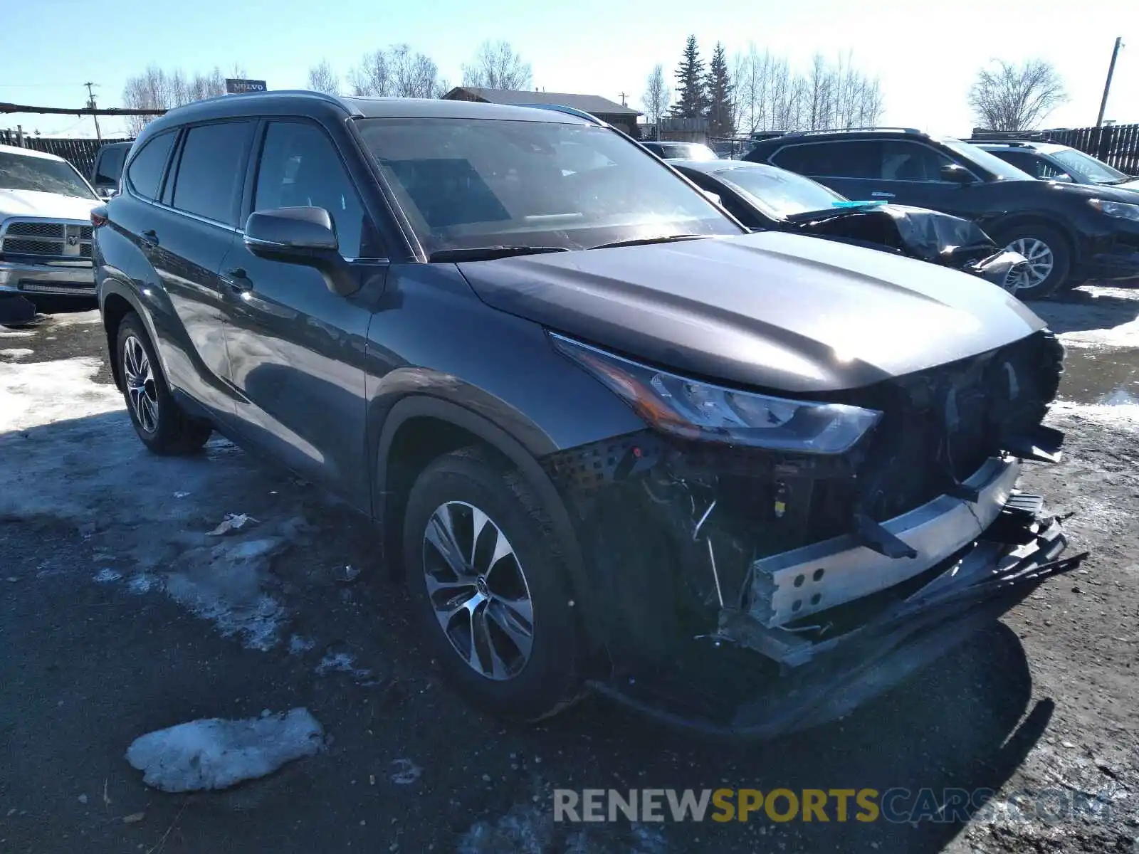 1 Photograph of a damaged car 5TDGZRBH8LS509007 TOYOTA HIGHLANDER 2020