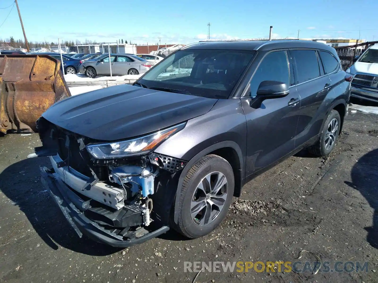 2 Photograph of a damaged car 5TDGZRBH8LS509007 TOYOTA HIGHLANDER 2020