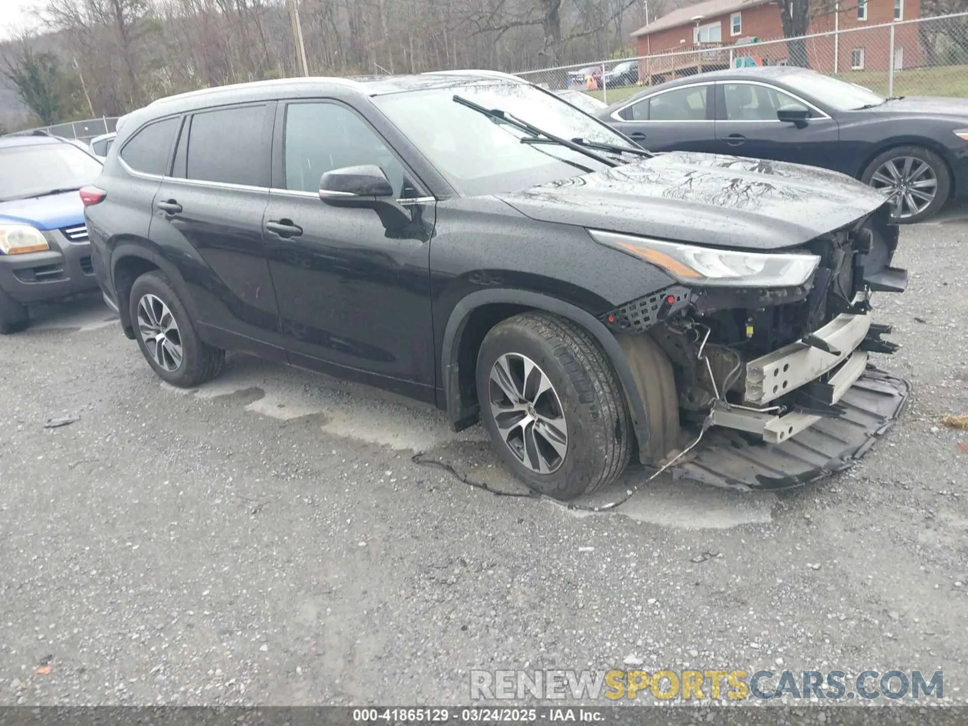 1 Photograph of a damaged car 5TDGZRBH8LS514997 TOYOTA HIGHLANDER 2020