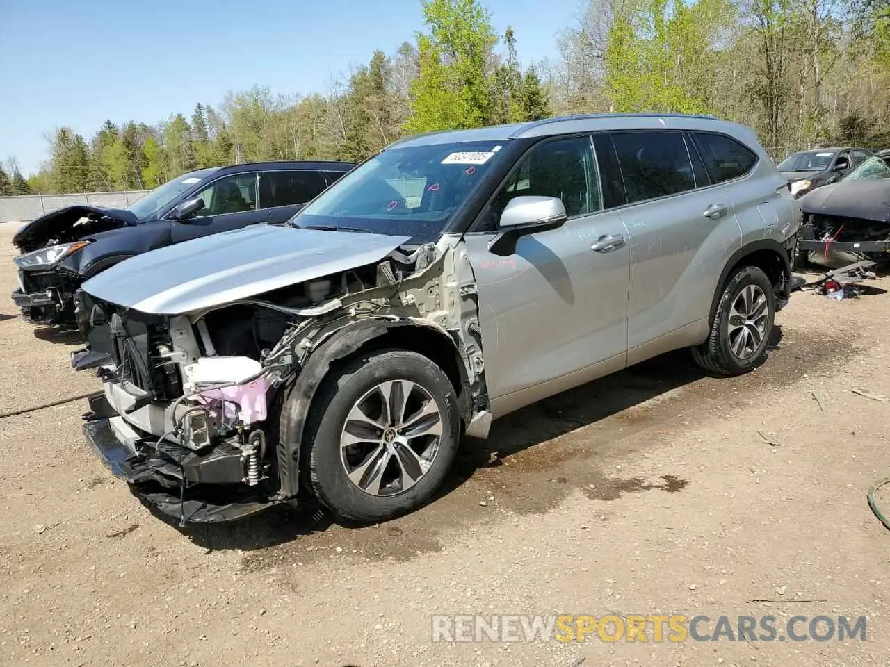 1 Photograph of a damaged car 5TDGZRBH8LS522520 TOYOTA HIGHLANDER 2020