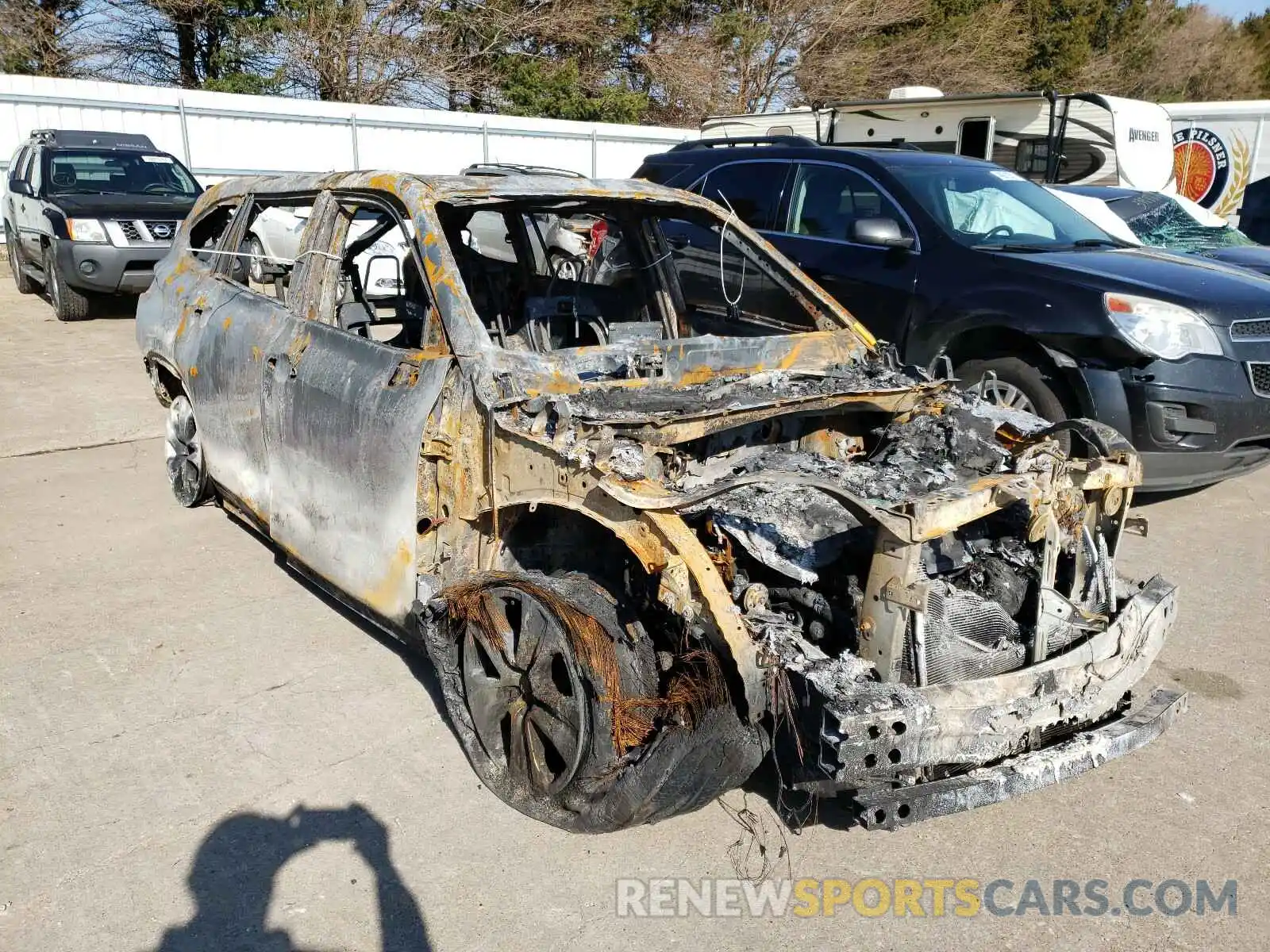 1 Photograph of a damaged car 5TDGZRBH9LS507251 TOYOTA HIGHLANDER 2020