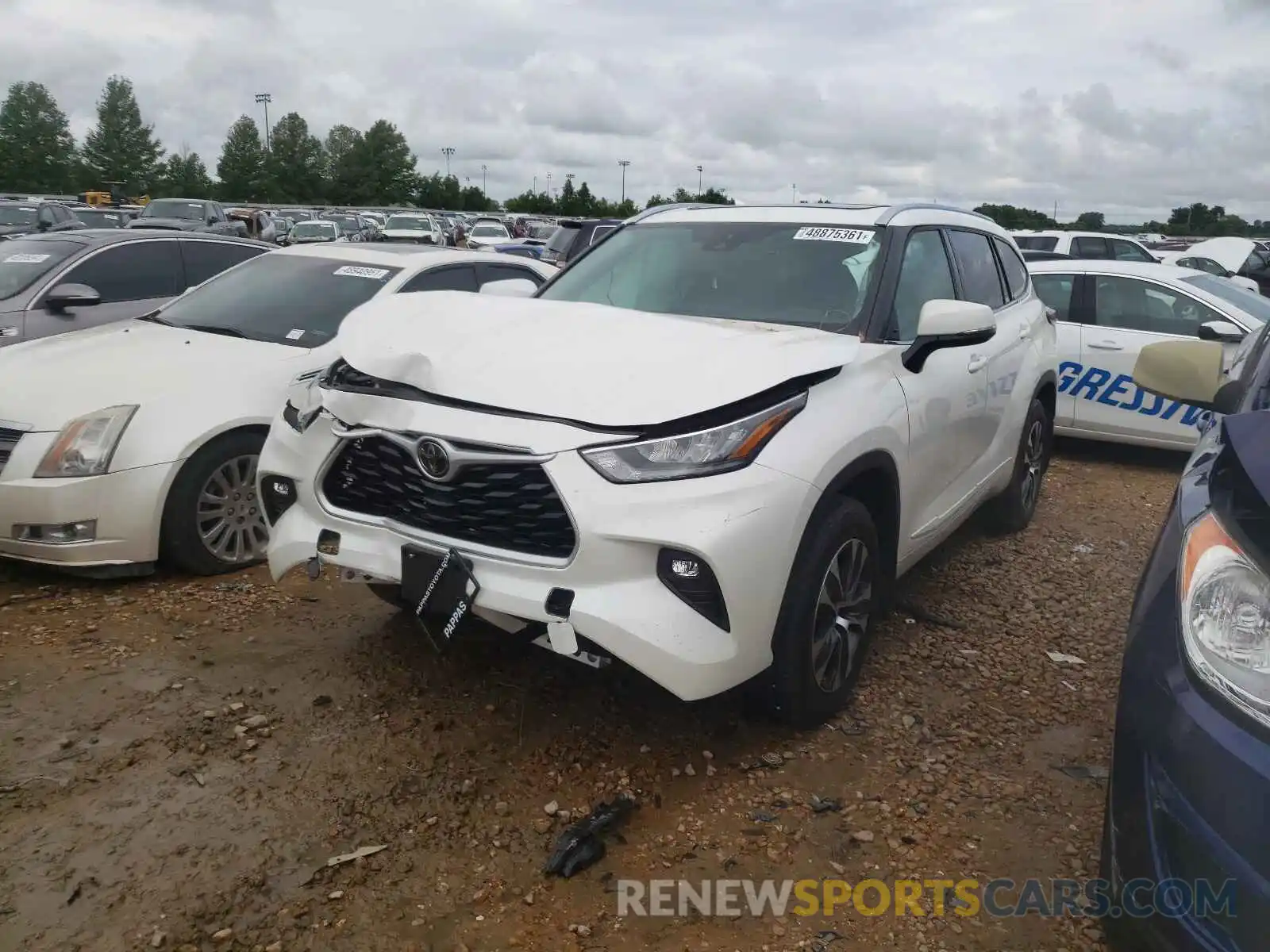 2 Photograph of a damaged car 5TDGZRBHXLS004229 TOYOTA HIGHLANDER 2020