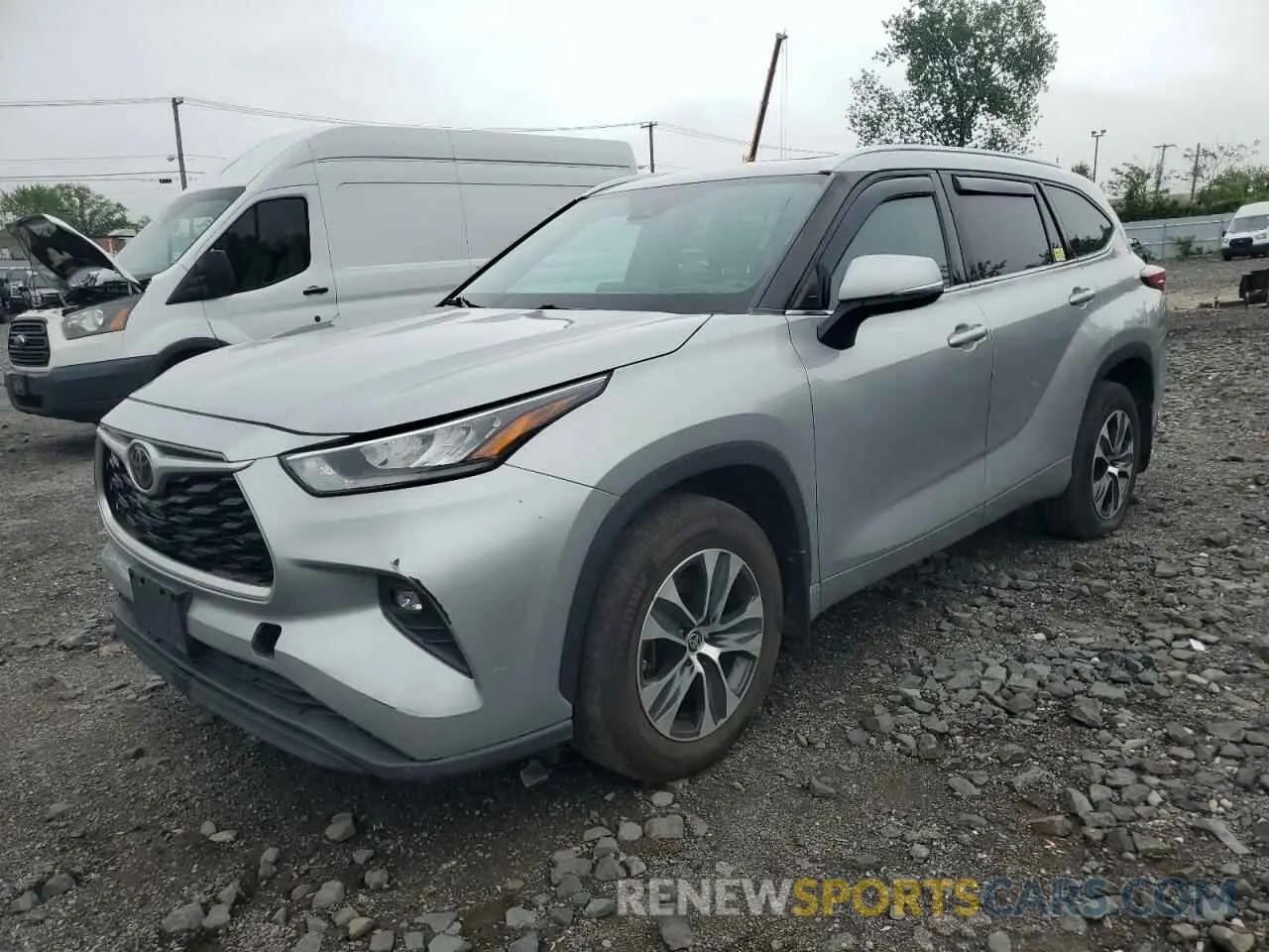 1 Photograph of a damaged car 5TDGZRBHXLS504665 TOYOTA HIGHLANDER 2020