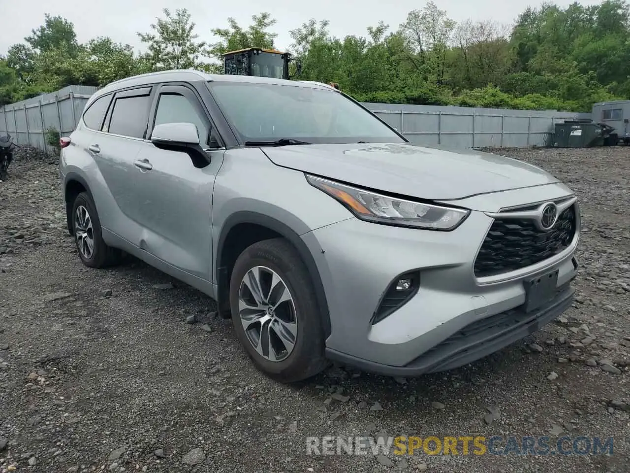 4 Photograph of a damaged car 5TDGZRBHXLS504665 TOYOTA HIGHLANDER 2020
