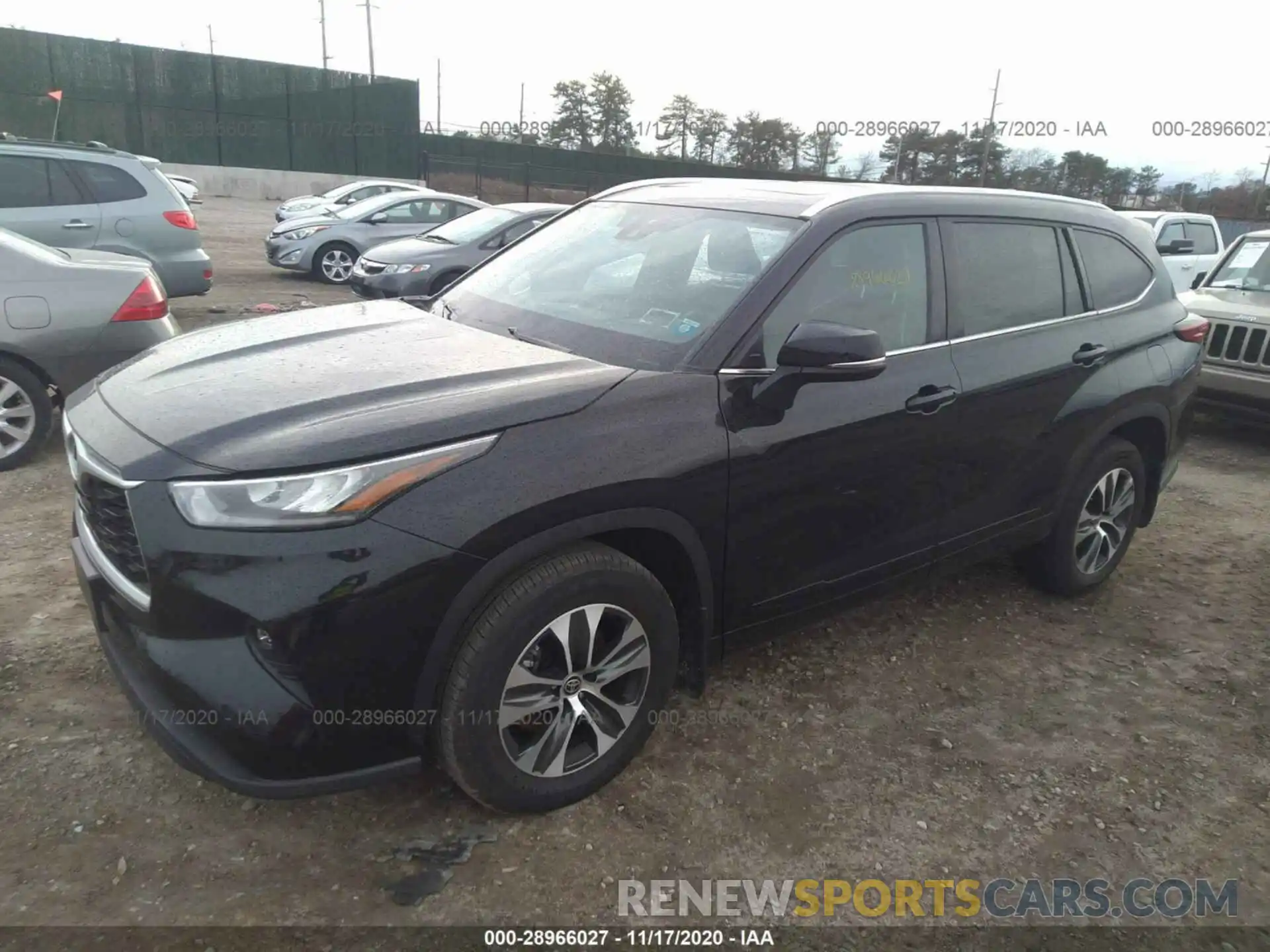 2 Photograph of a damaged car 5TDGZRBHXLS507677 TOYOTA HIGHLANDER 2020