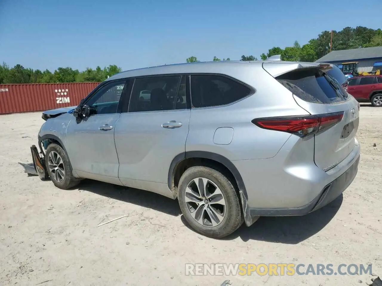 2 Photograph of a damaged car 5TDGZRBHXLS517481 TOYOTA HIGHLANDER 2020