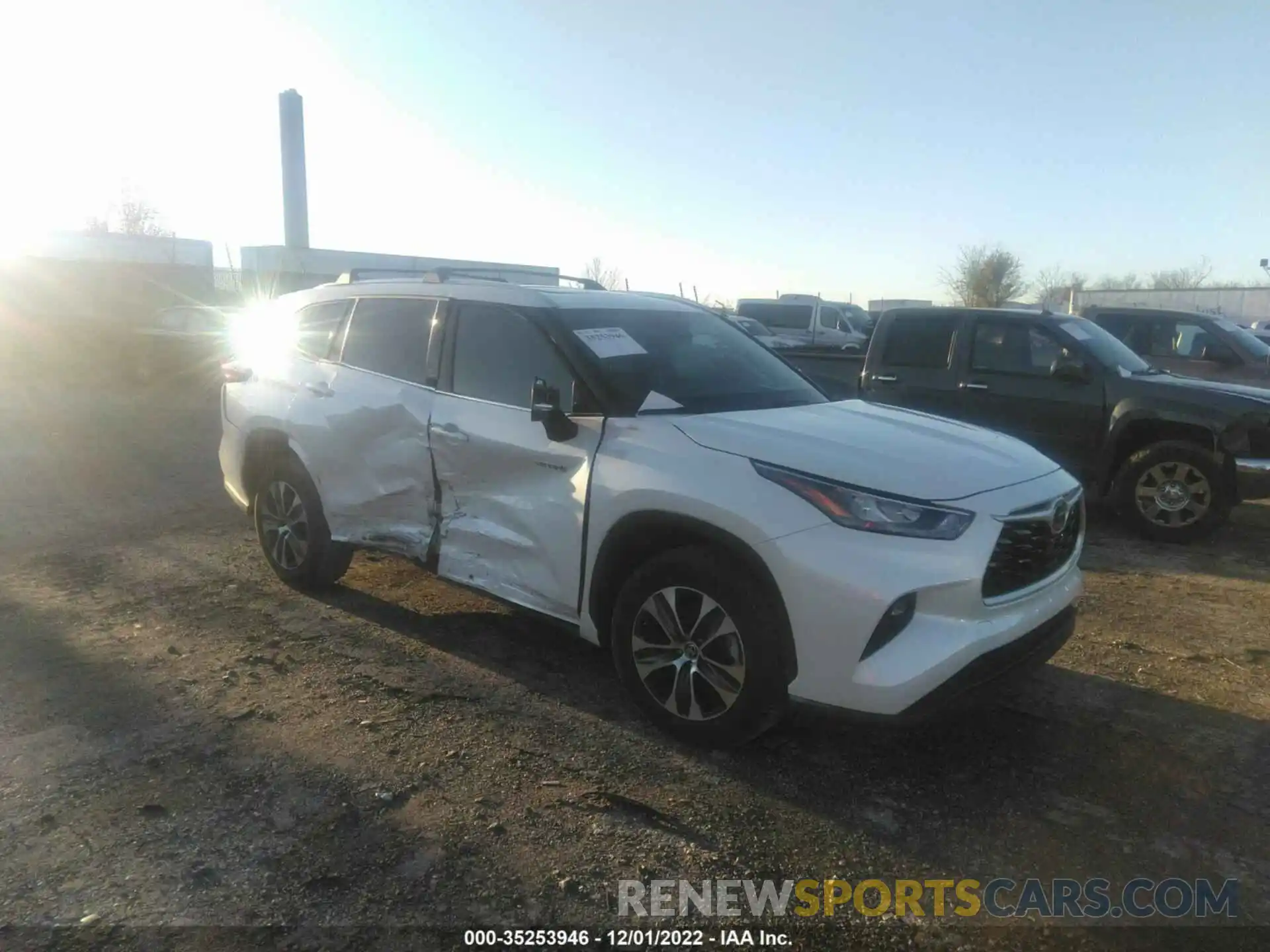 1 Photograph of a damaged car 5TDHARAH4LS500723 TOYOTA HIGHLANDER 2020