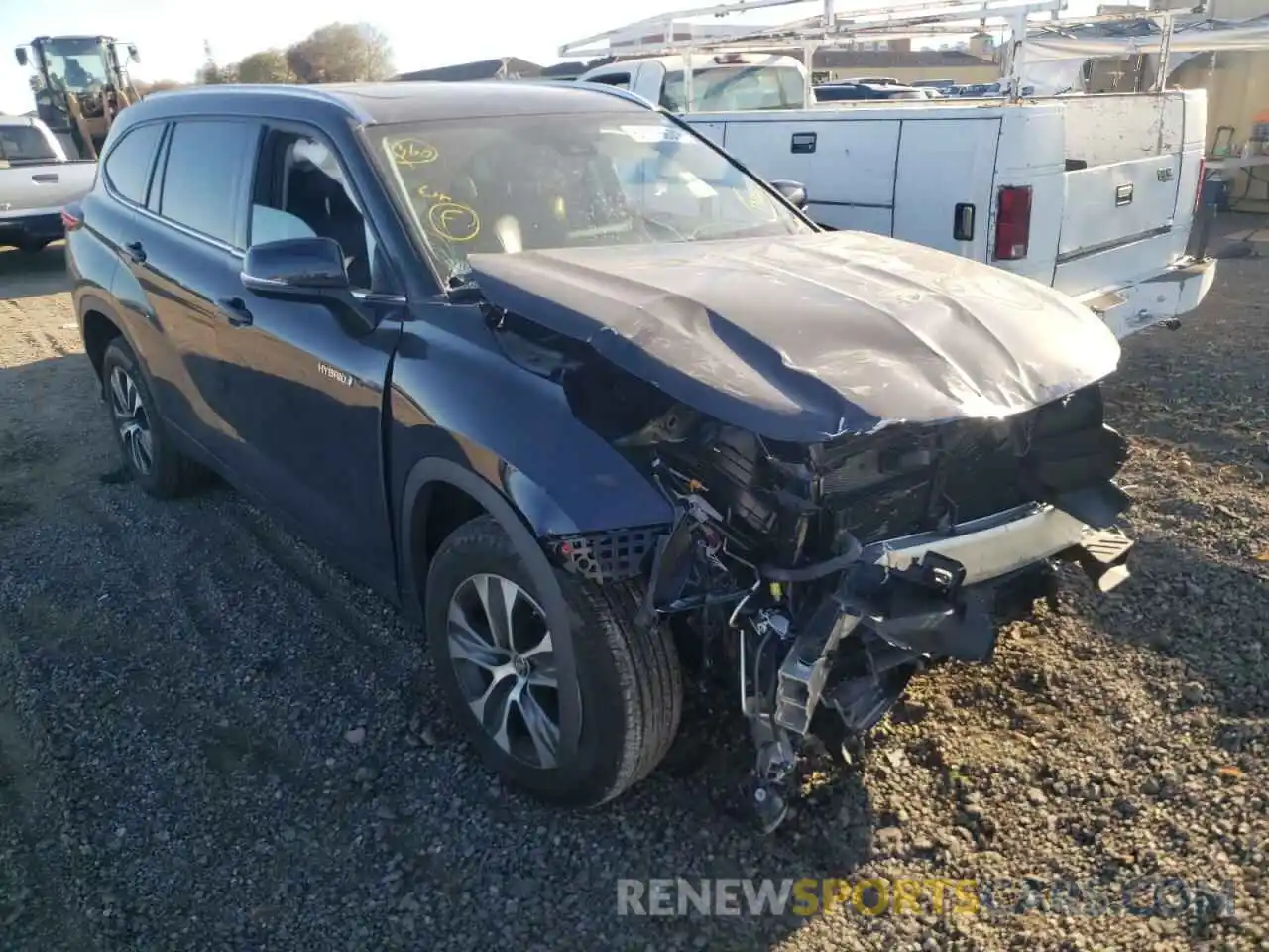 1 Photograph of a damaged car 5TDHARAH6LS001244 TOYOTA HIGHLANDER 2020