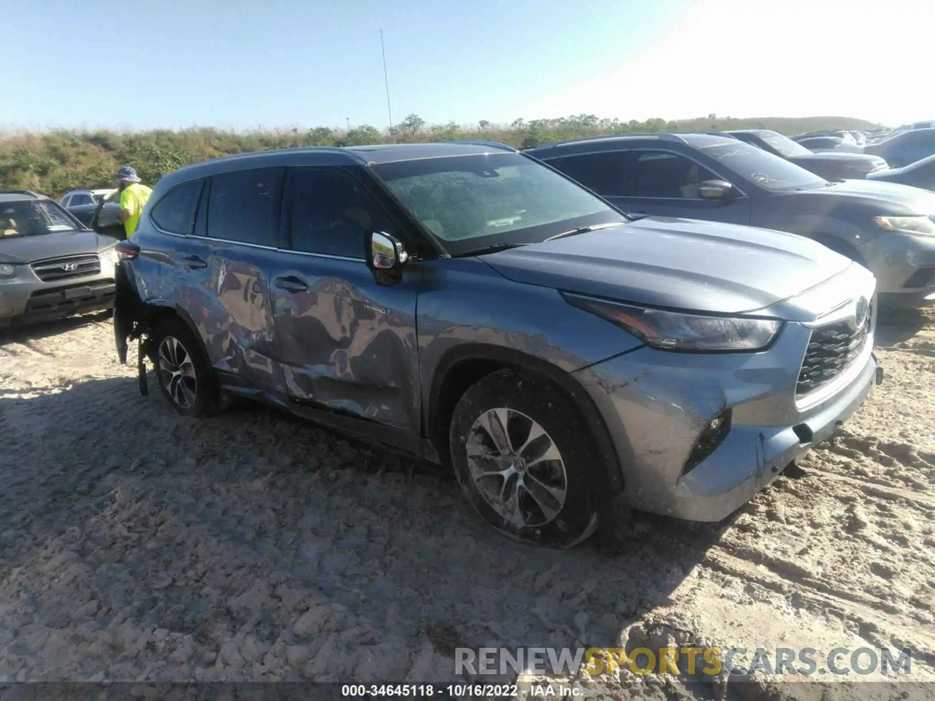 1 Photograph of a damaged car 5TDHARAHXLS001067 TOYOTA HIGHLANDER 2020