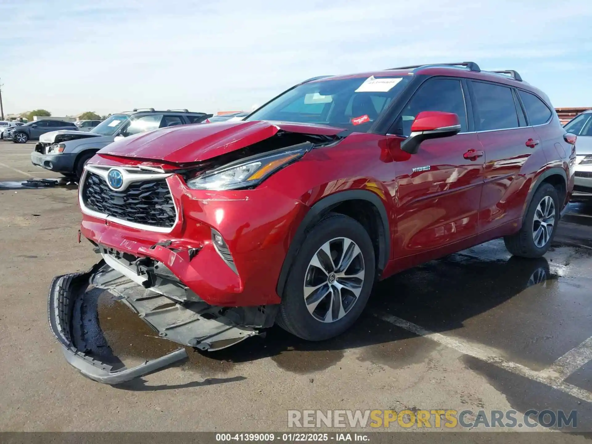 2 Photograph of a damaged car 5TDHARAHXLS501925 TOYOTA HIGHLANDER 2020