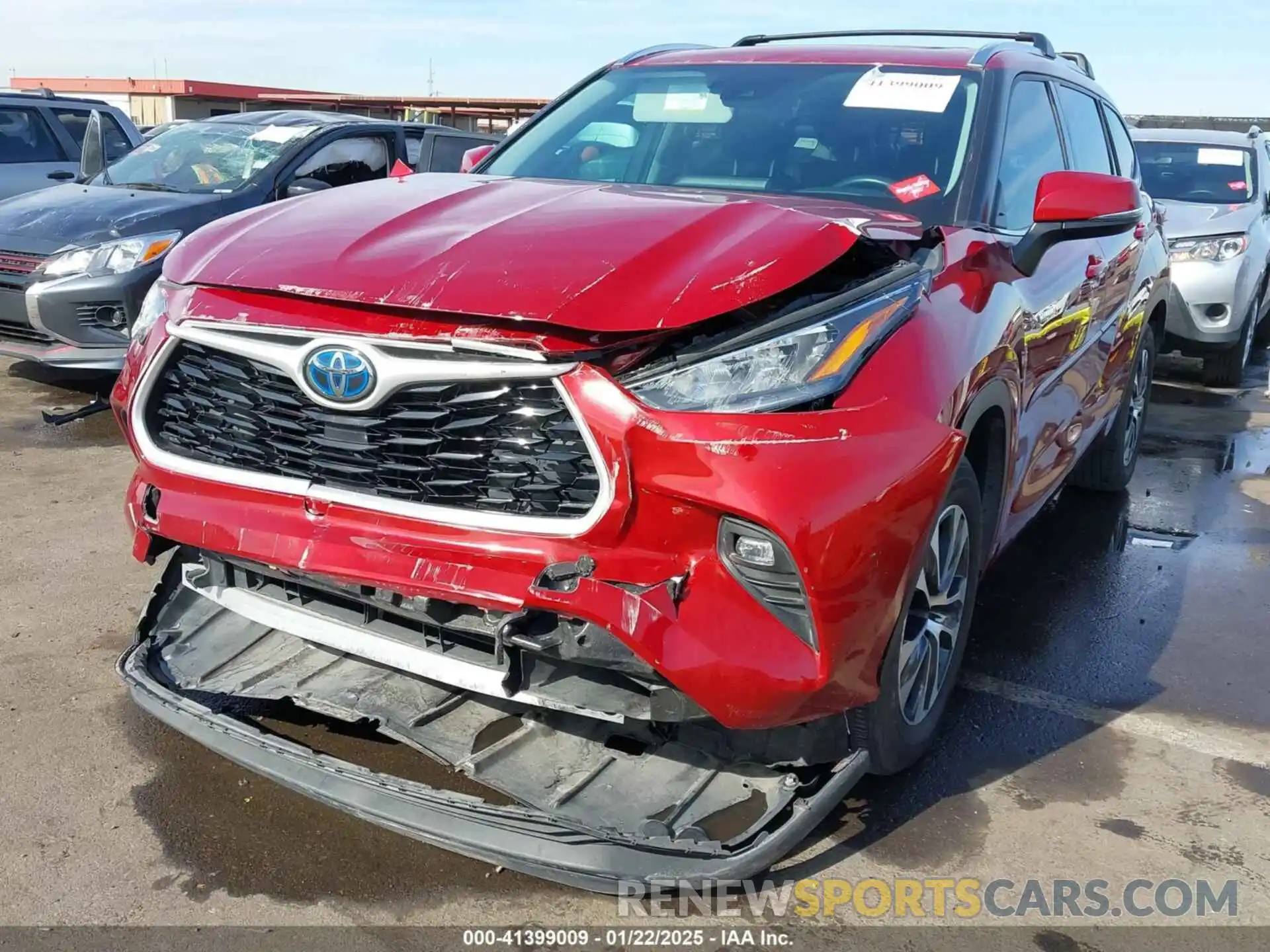 6 Photograph of a damaged car 5TDHARAHXLS501925 TOYOTA HIGHLANDER 2020