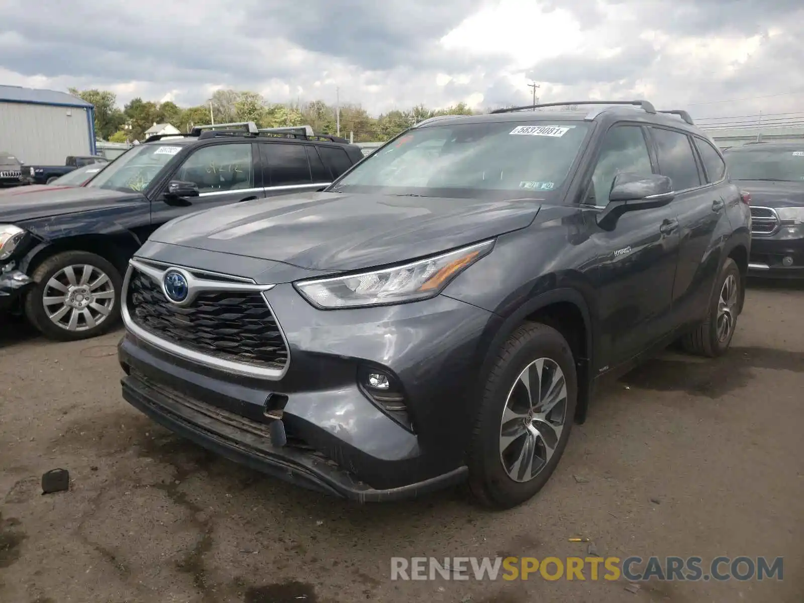 2 Photograph of a damaged car 5TDHBRCH0LS512748 TOYOTA HIGHLANDER 2020