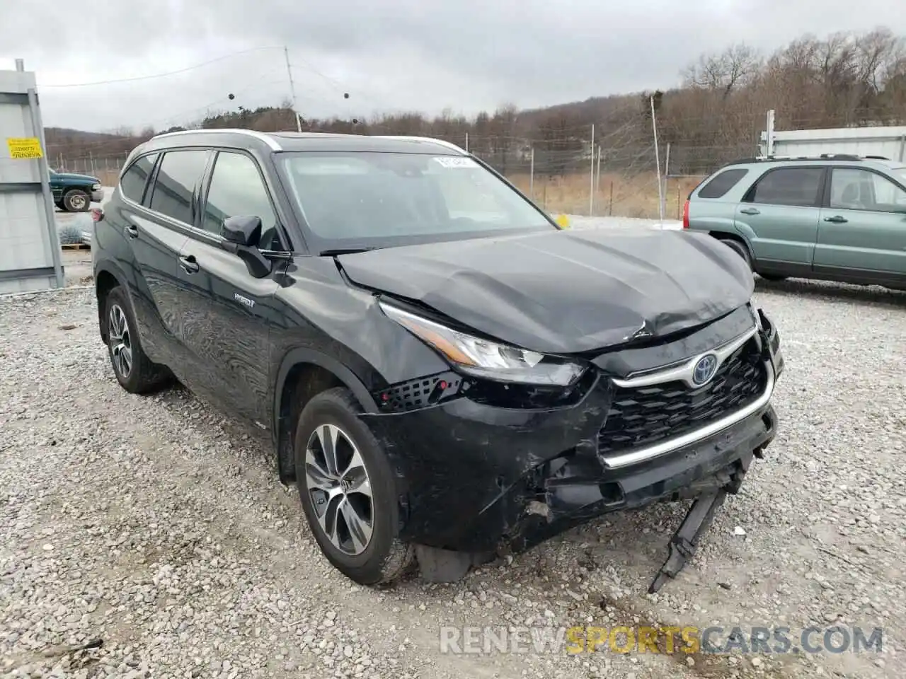 1 Photograph of a damaged car 5TDHBRCH1LS504397 TOYOTA HIGHLANDER 2020