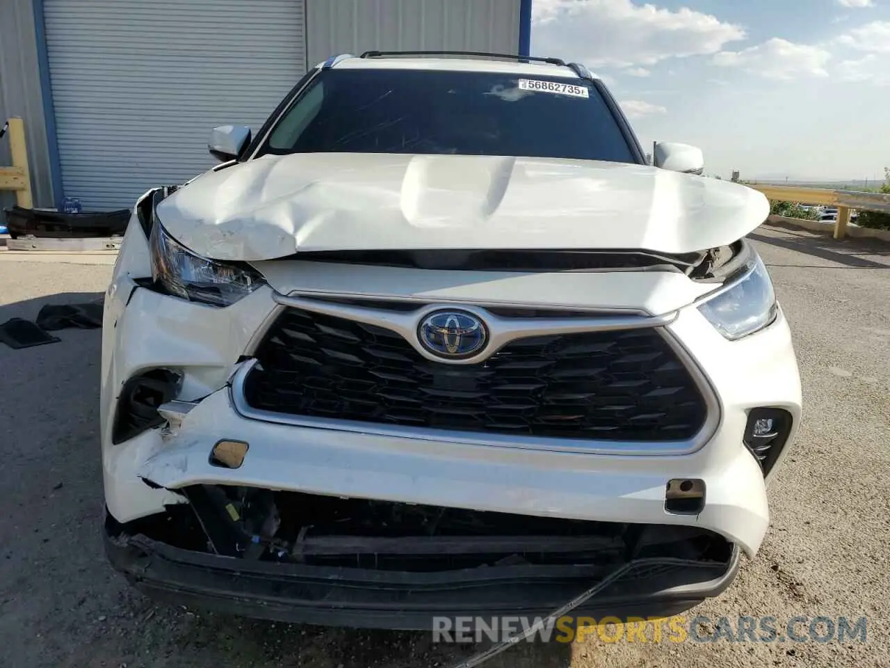 5 Photograph of a damaged car 5TDHBRCH1LS508837 TOYOTA HIGHLANDER 2020
