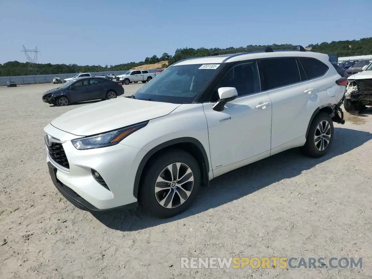 1 Photograph of a damaged car 5TDHBRCH2LS508457 TOYOTA HIGHLANDER 2020