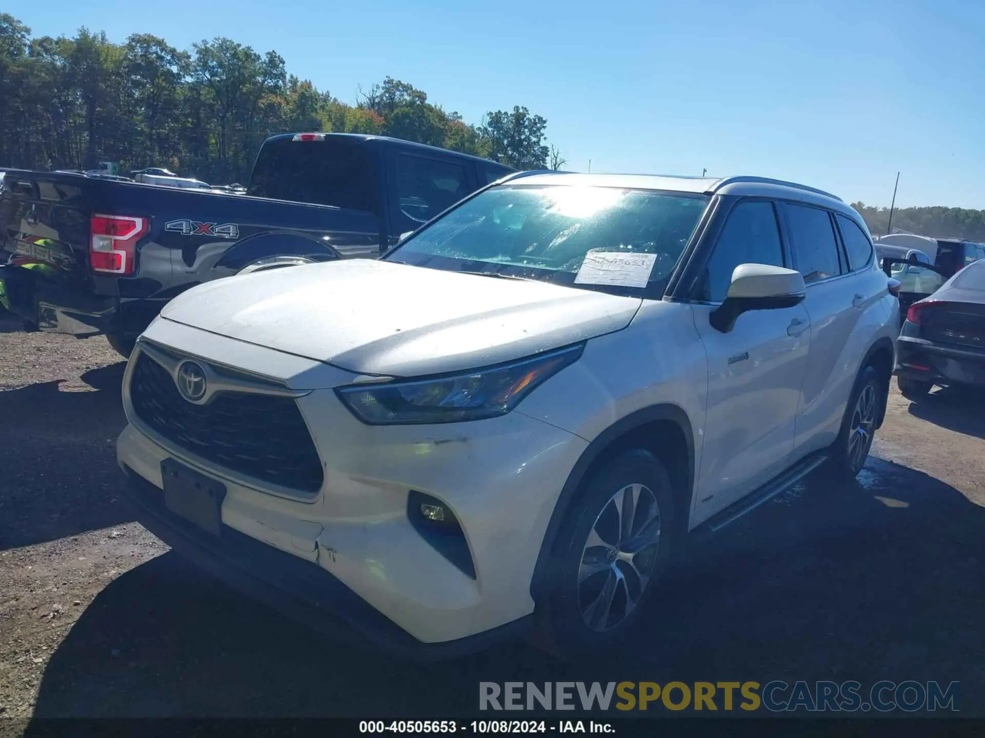 2 Photograph of a damaged car 5TDHBRCH3LS508354 TOYOTA HIGHLANDER 2020