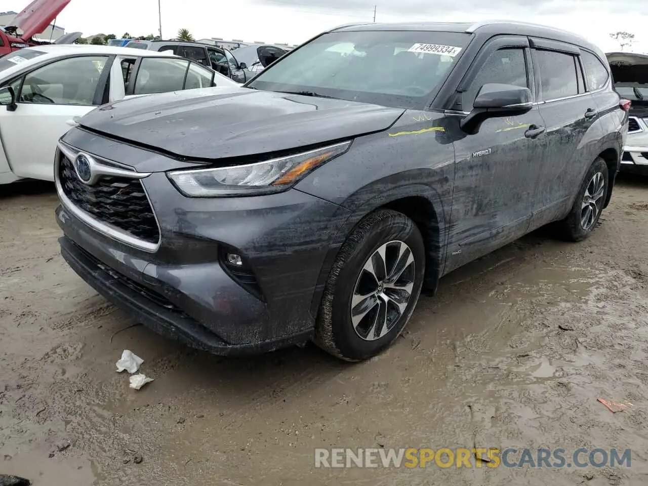1 Photograph of a damaged car 5TDHBRCH3LS510086 TOYOTA HIGHLANDER 2020