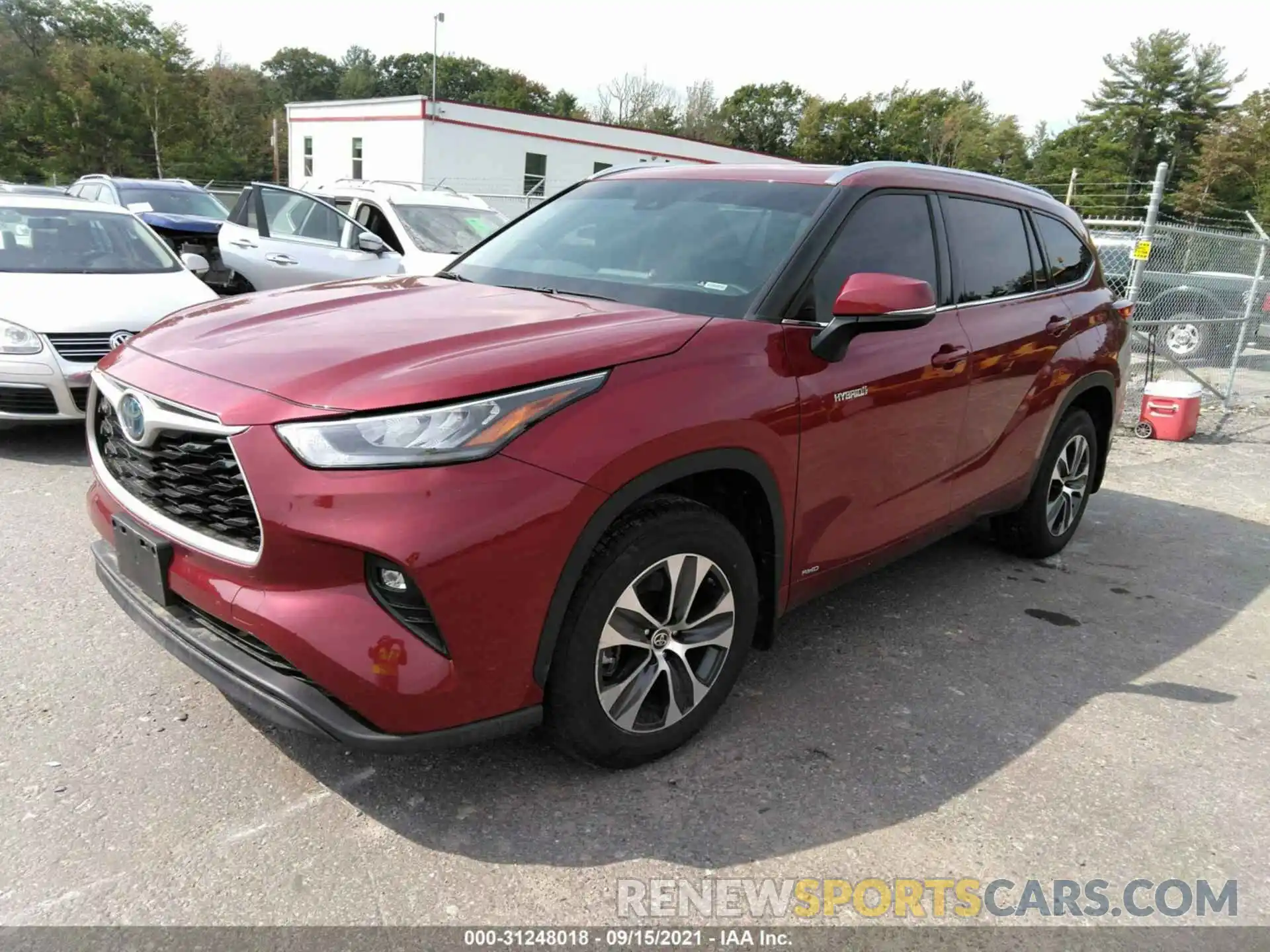 2 Photograph of a damaged car 5TDHBRCH4LS502059 TOYOTA HIGHLANDER 2020