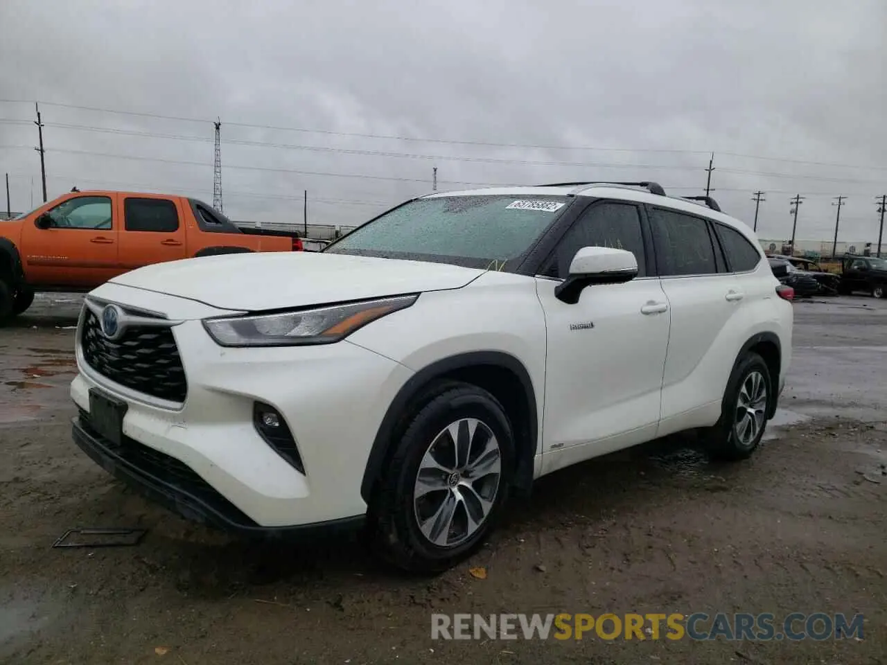 2 Photograph of a damaged car 5TDHBRCH4LS506970 TOYOTA HIGHLANDER 2020