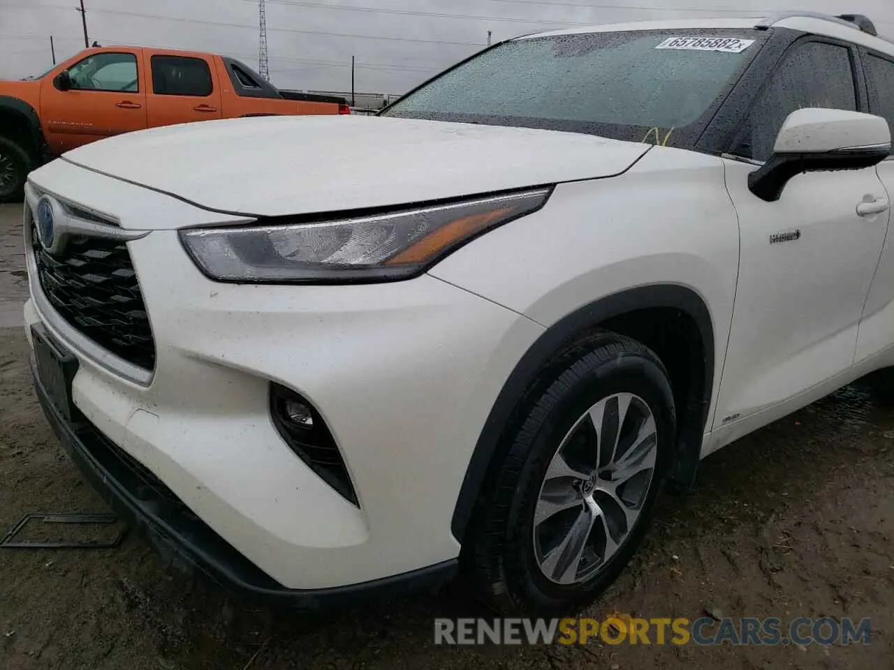 9 Photograph of a damaged car 5TDHBRCH4LS506970 TOYOTA HIGHLANDER 2020