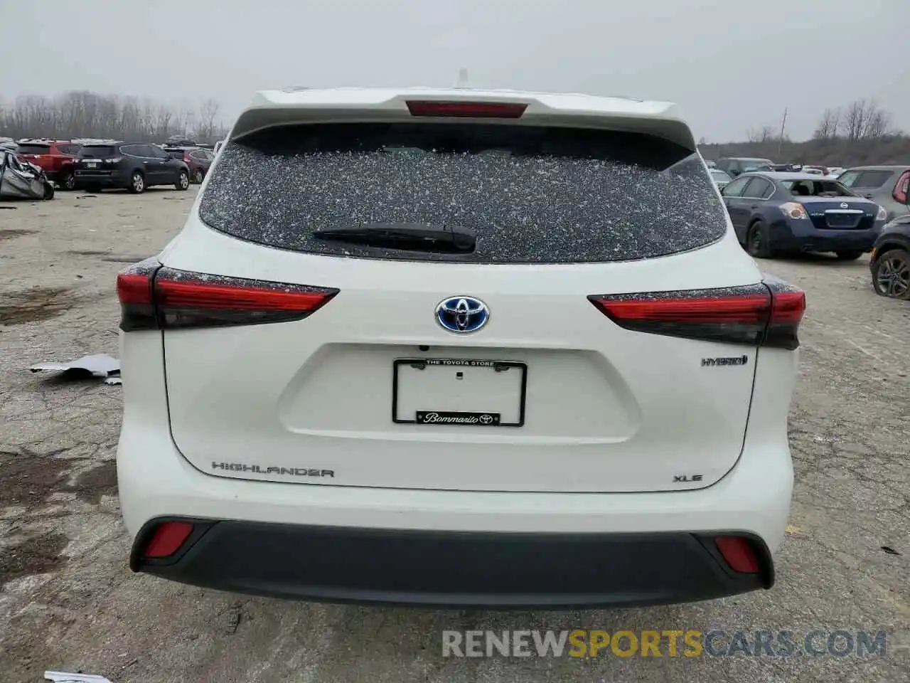 6 Photograph of a damaged car 5TDHBRCH4LS510016 TOYOTA HIGHLANDER 2020