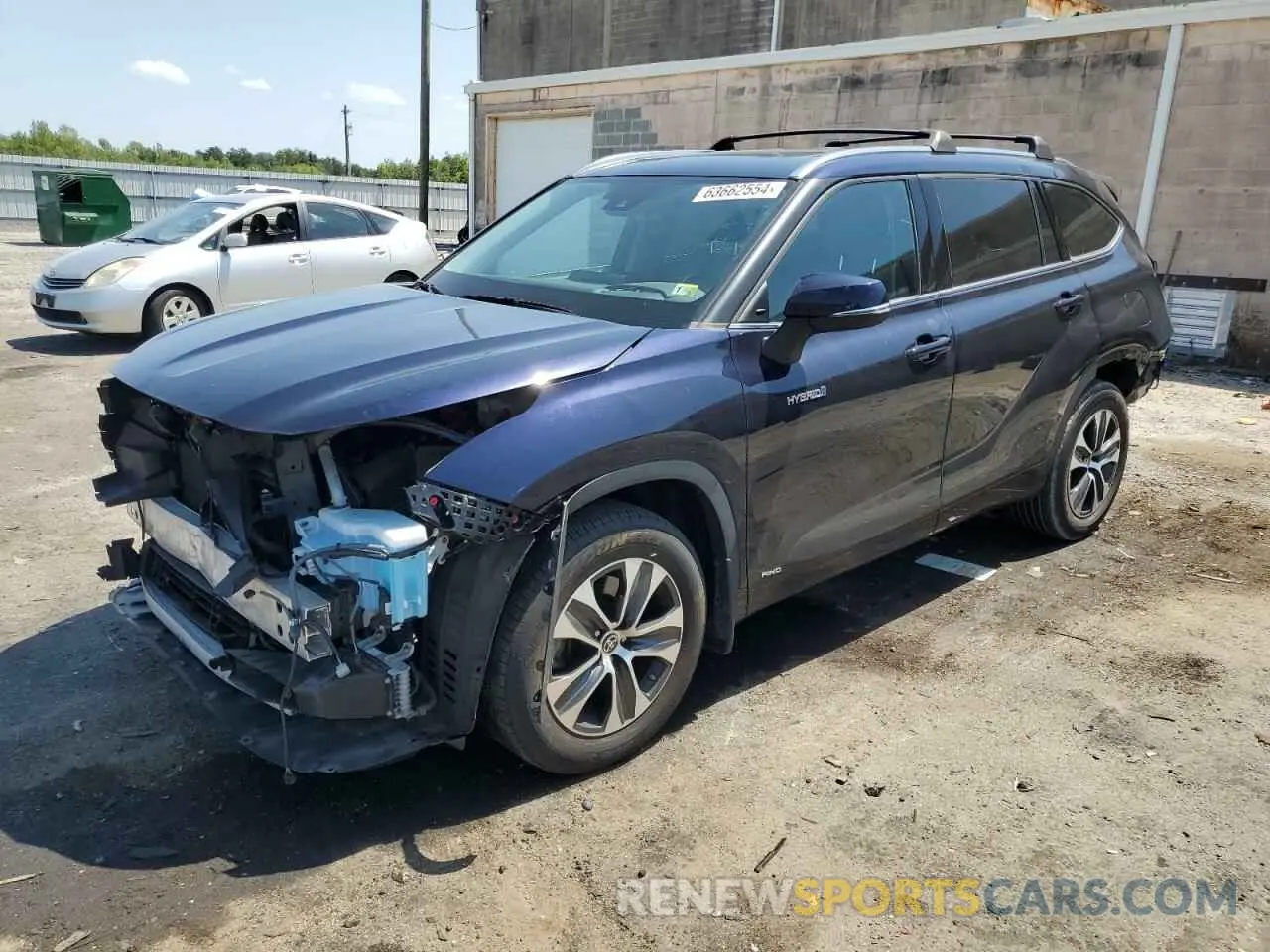 1 Photograph of a damaged car 5TDHBRCH5LS509019 TOYOTA HIGHLANDER 2020