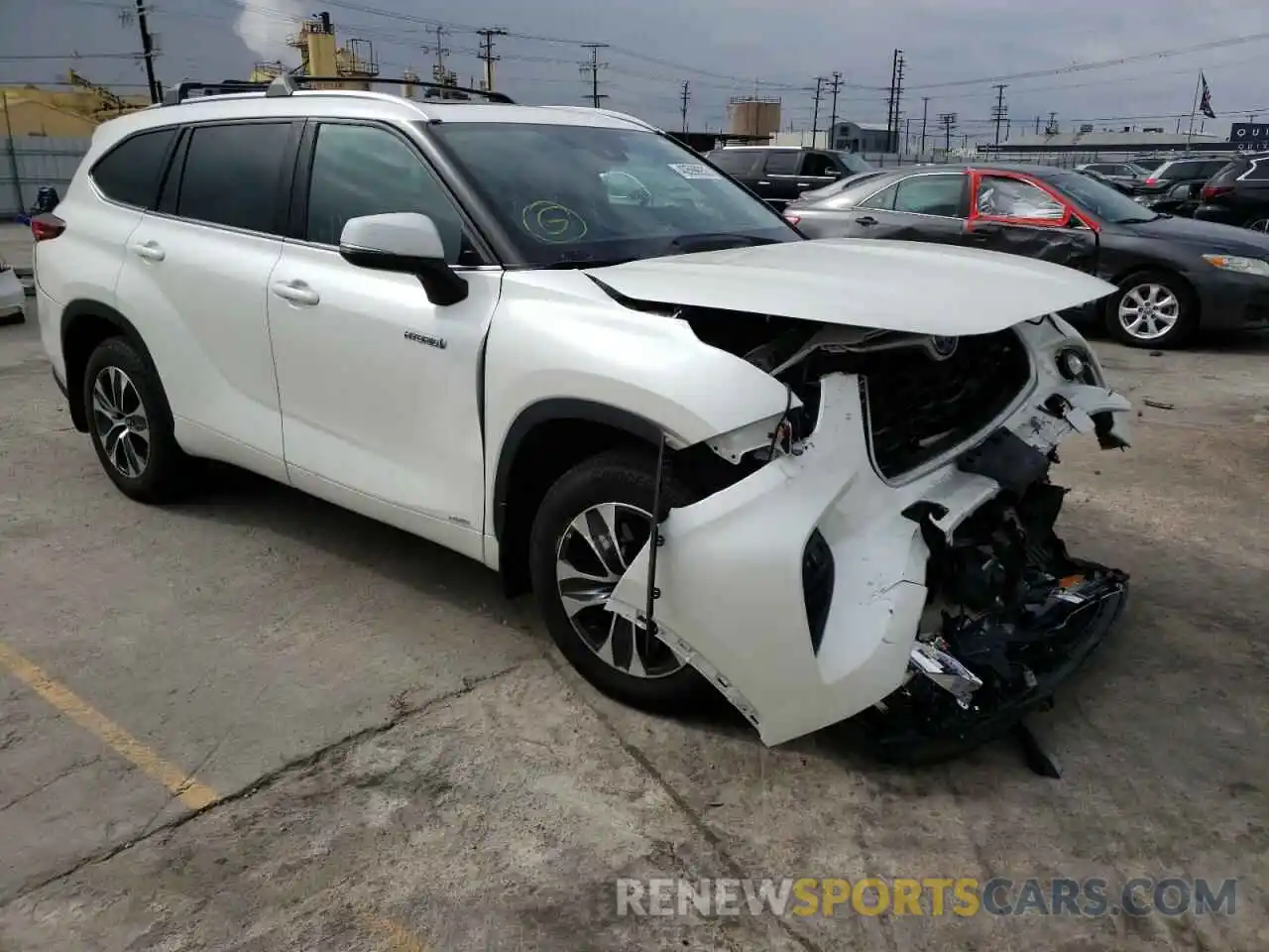 1 Photograph of a damaged car 5TDHBRCH6LS504850 TOYOTA HIGHLANDER 2020