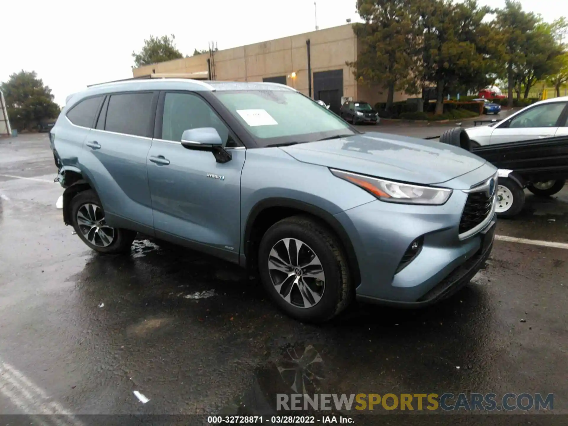 1 Photograph of a damaged car 5TDHBRCH7LS013056 TOYOTA HIGHLANDER 2020