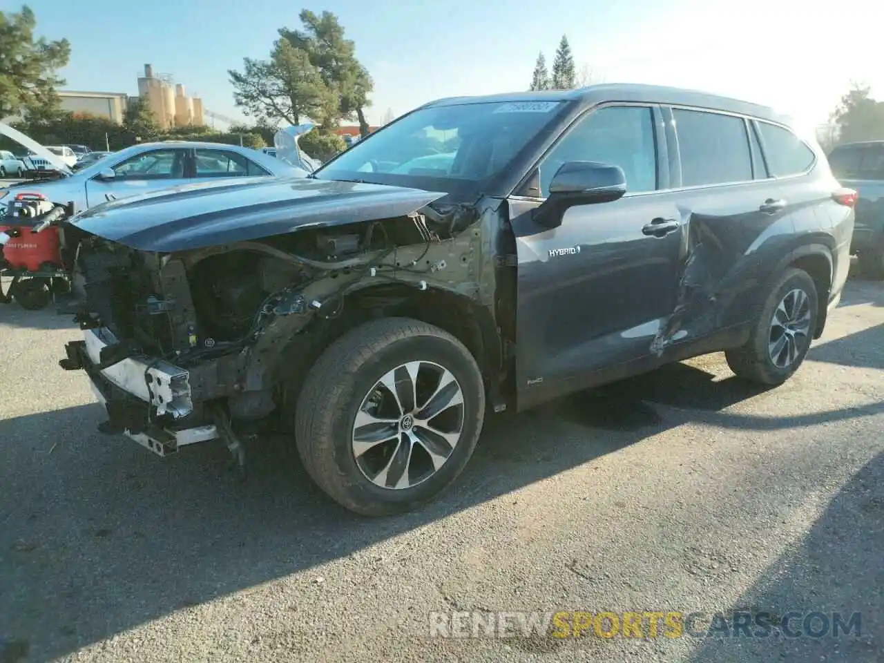 1 Photograph of a damaged car 5TDHBRCH7LS500645 TOYOTA HIGHLANDER 2020