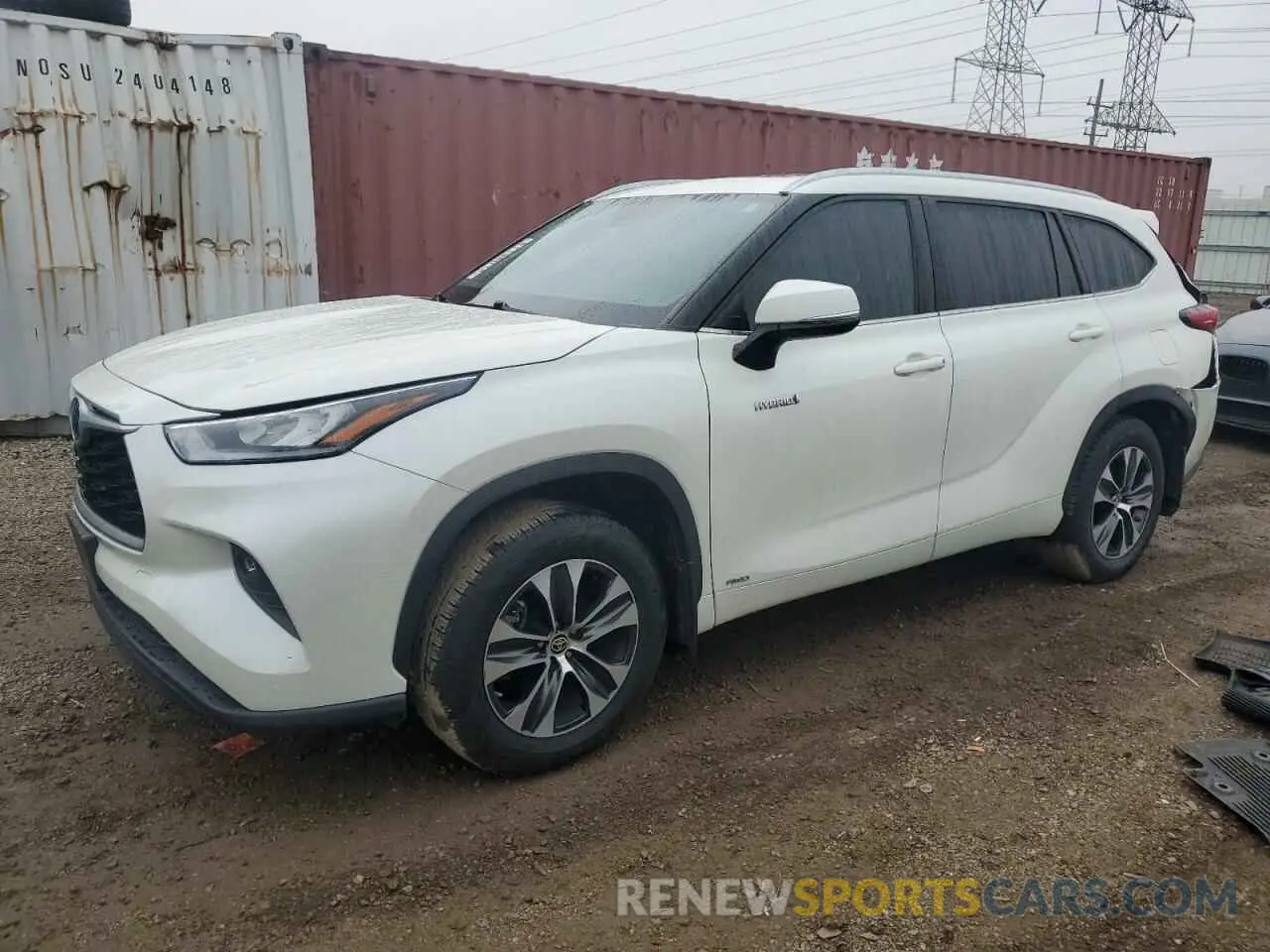 1 Photograph of a damaged car 5TDHBRCH7LS503884 TOYOTA HIGHLANDER 2020