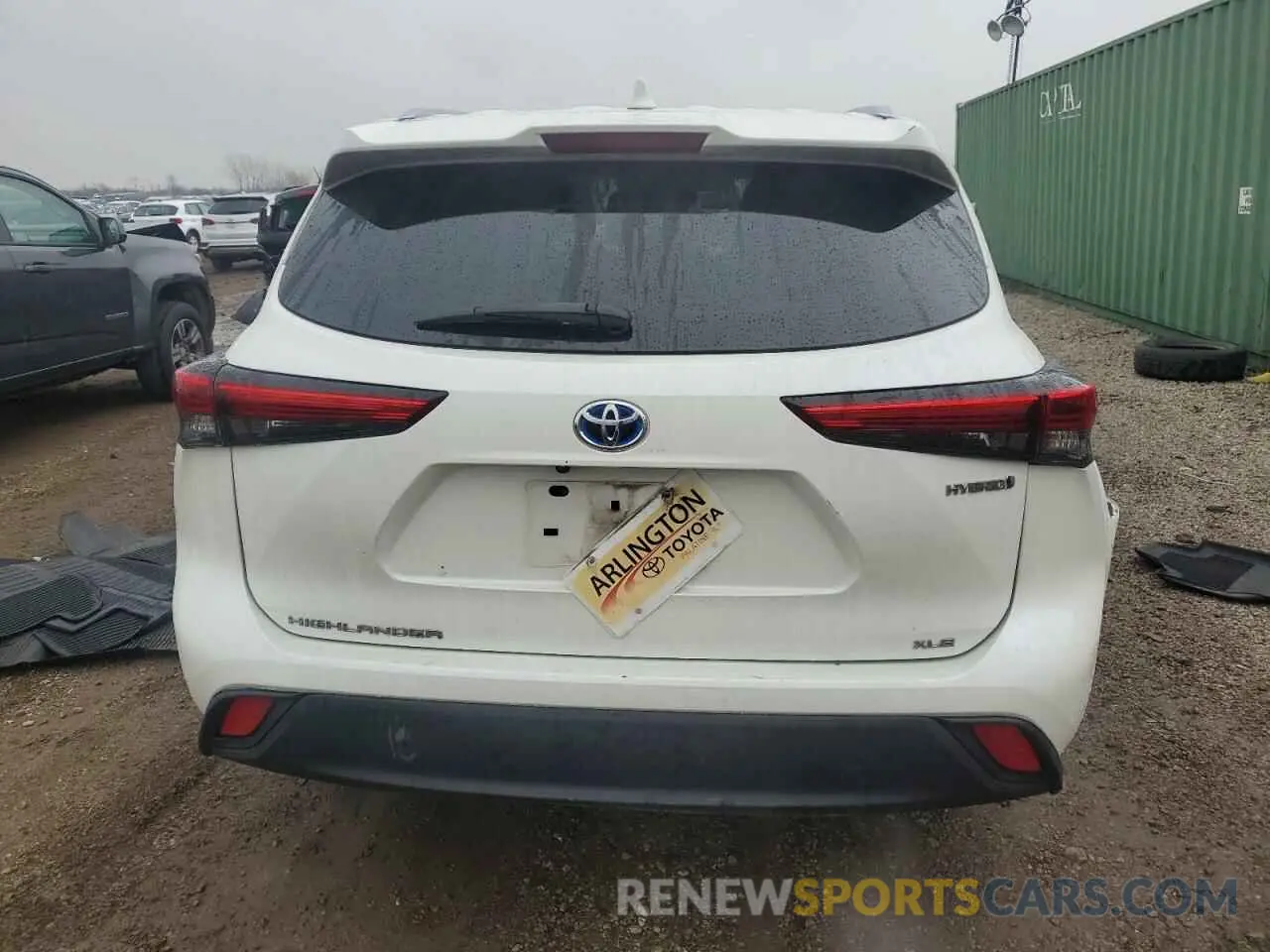 6 Photograph of a damaged car 5TDHBRCH7LS503884 TOYOTA HIGHLANDER 2020