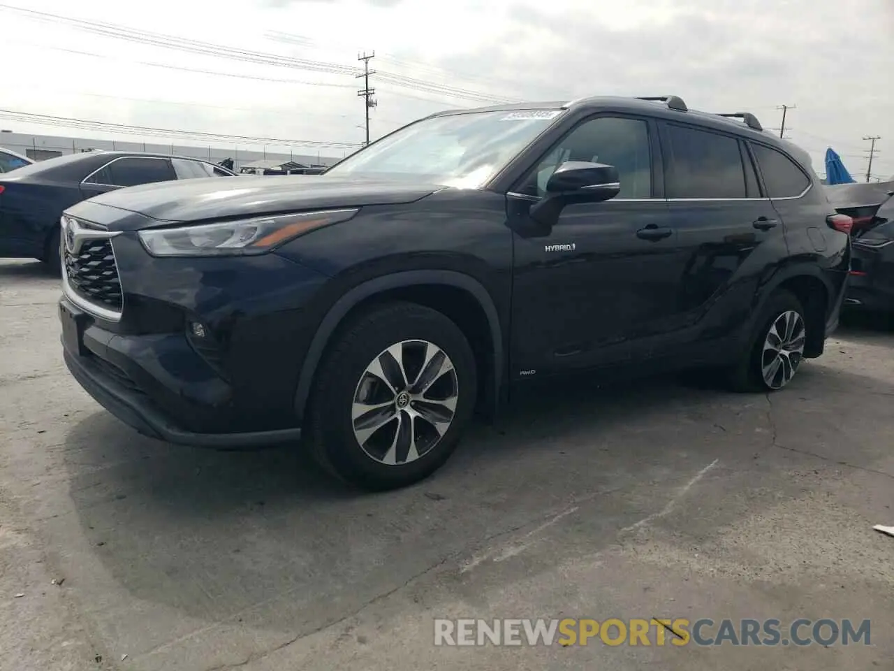 1 Photograph of a damaged car 5TDHBRCHXLS503524 TOYOTA HIGHLANDER 2020