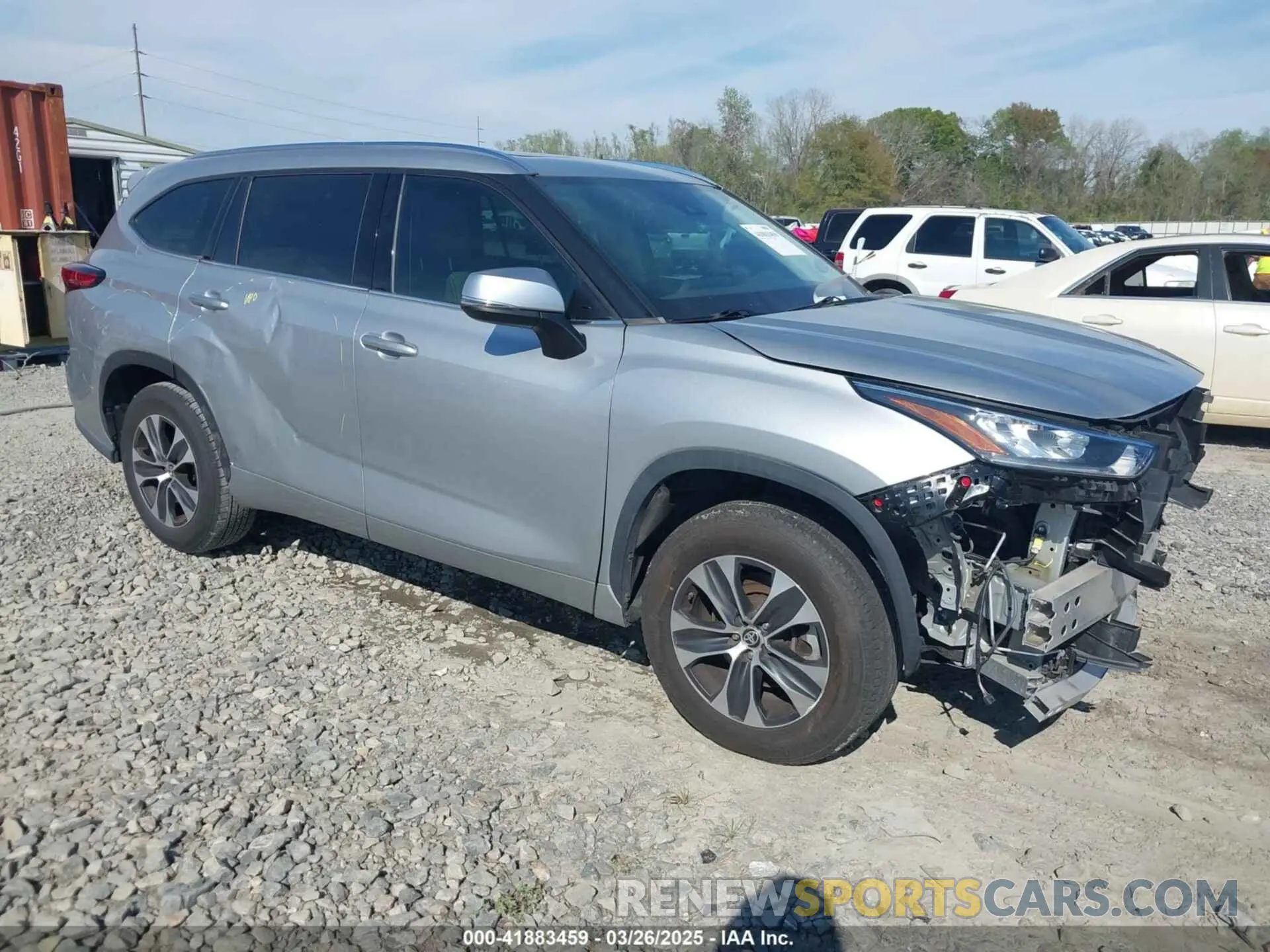 1 Photograph of a damaged car 5TDHZRAH1LS511607 TOYOTA HIGHLANDER 2020