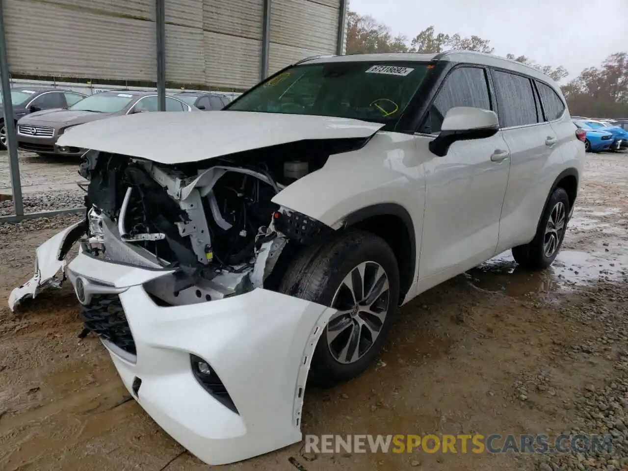 2 Photograph of a damaged car 5TDHZRAH2LS022956 TOYOTA HIGHLANDER 2020